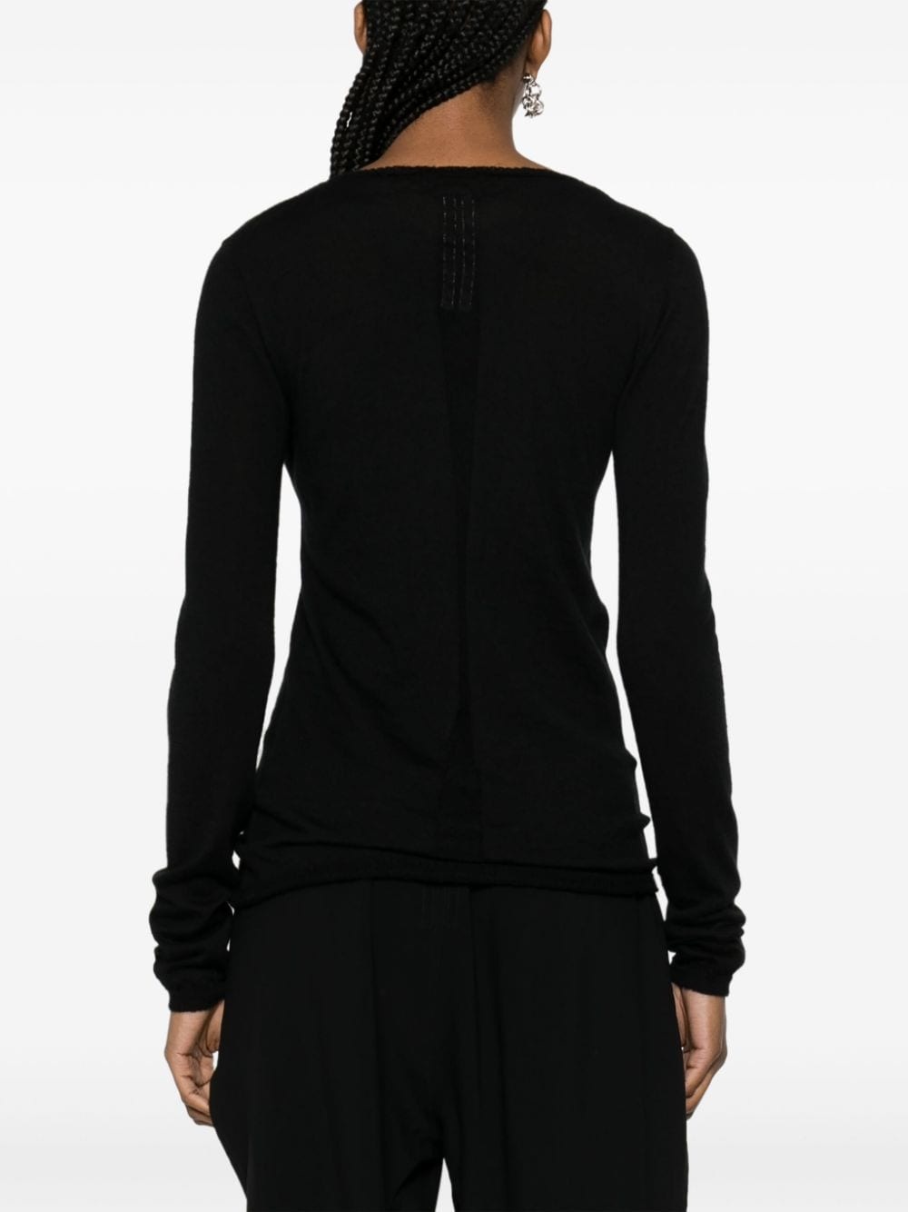 boat-neck cashmere jumper - 8