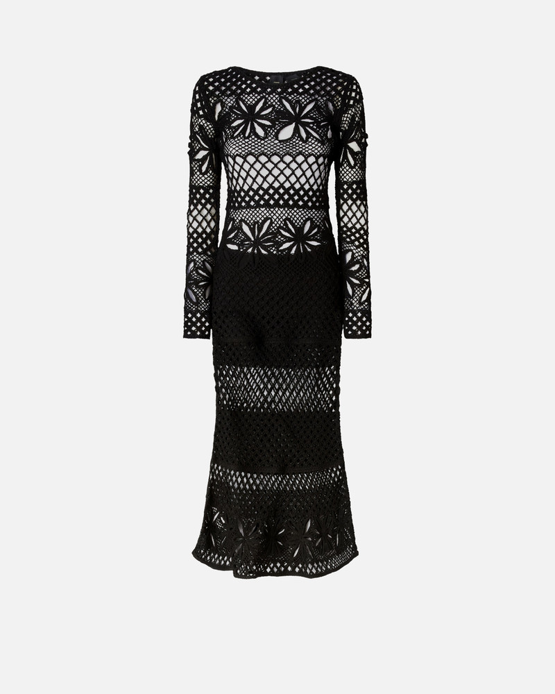 LONG OPENWORK CROCHET DRESS 1