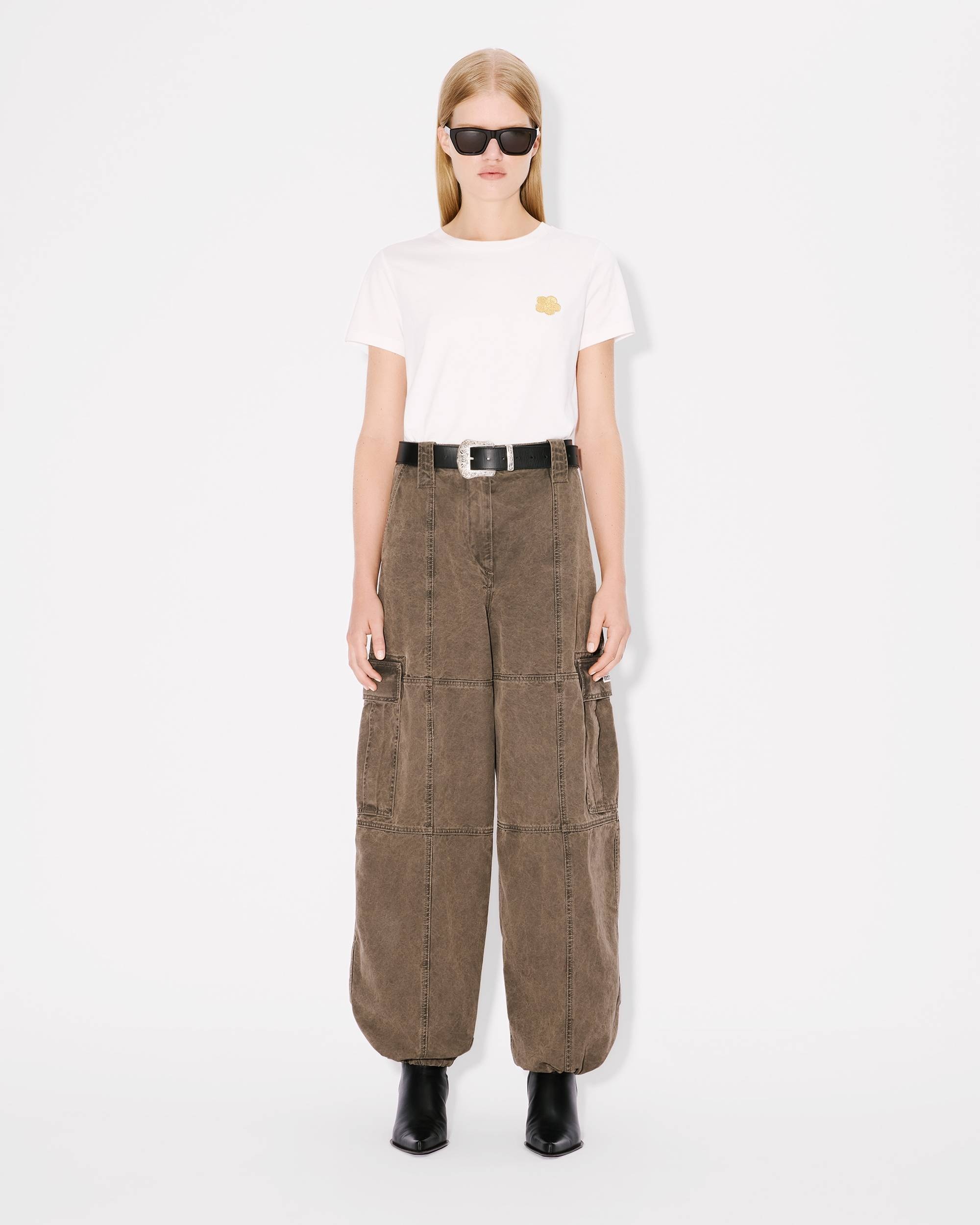 'Boke Flower' embroidered cotton T-shirt - 5