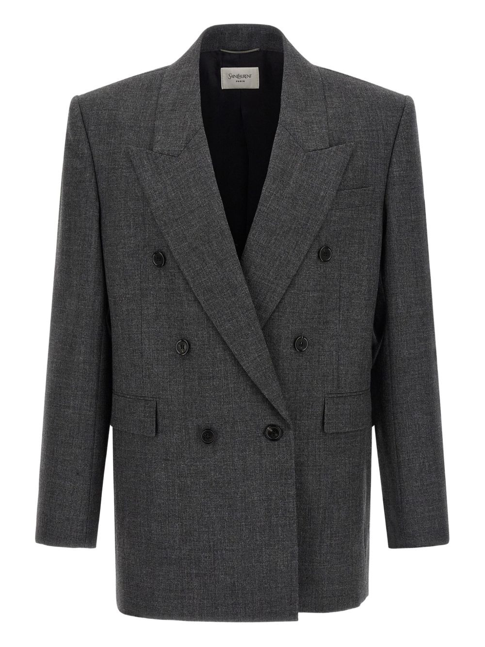 double-breasted peak-lapel blazer - 1