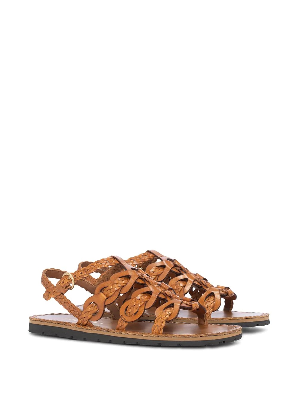 woven flat sandals - 2