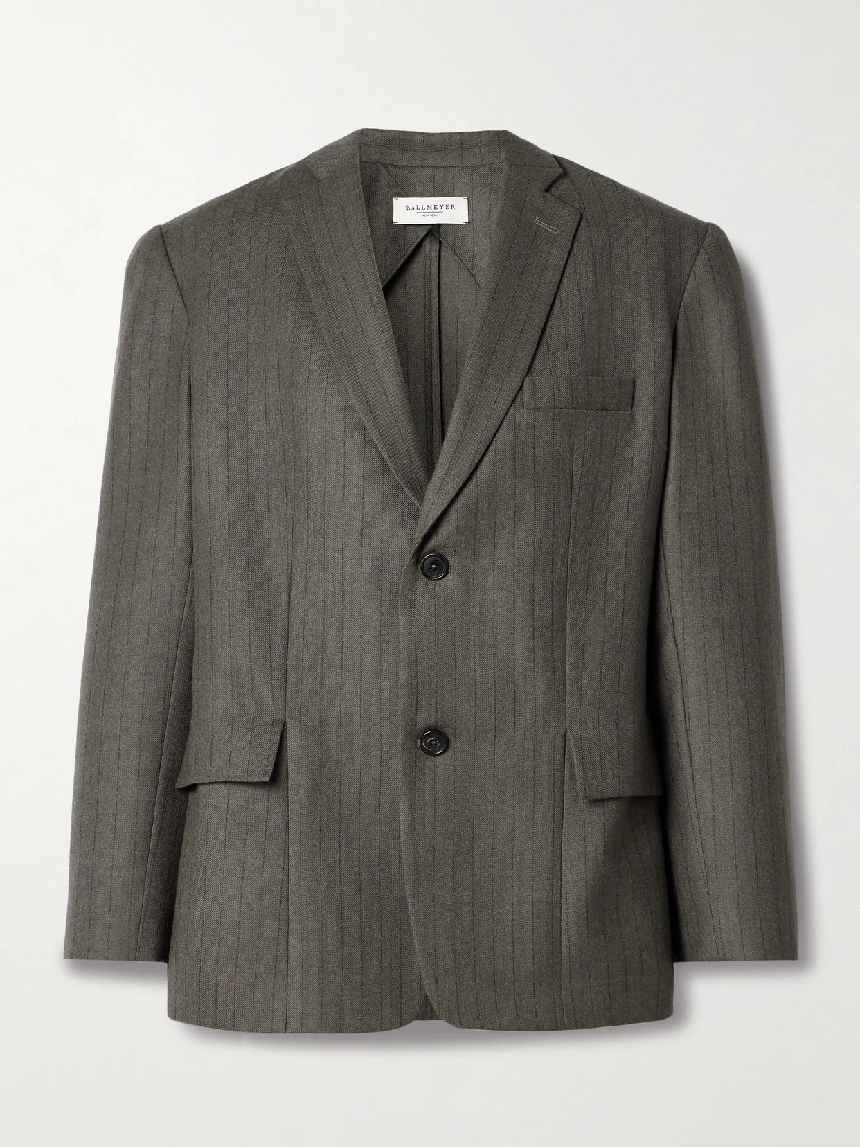 Gemini Pinstriped Wool-twill Blazer - 1