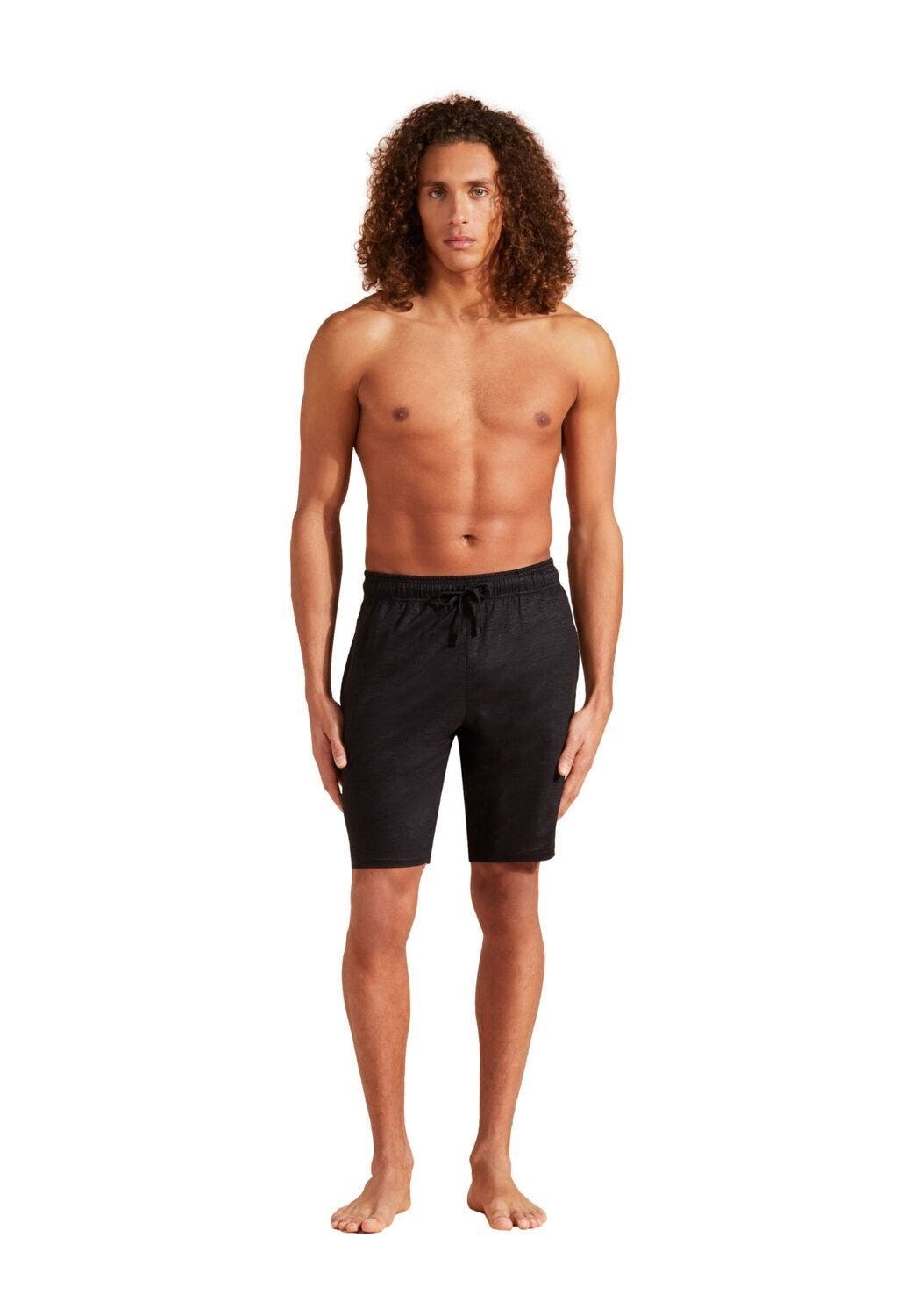 Vilebrequin Unisex Linen Bermuda Shorts in Noir at Nordstrom - 1