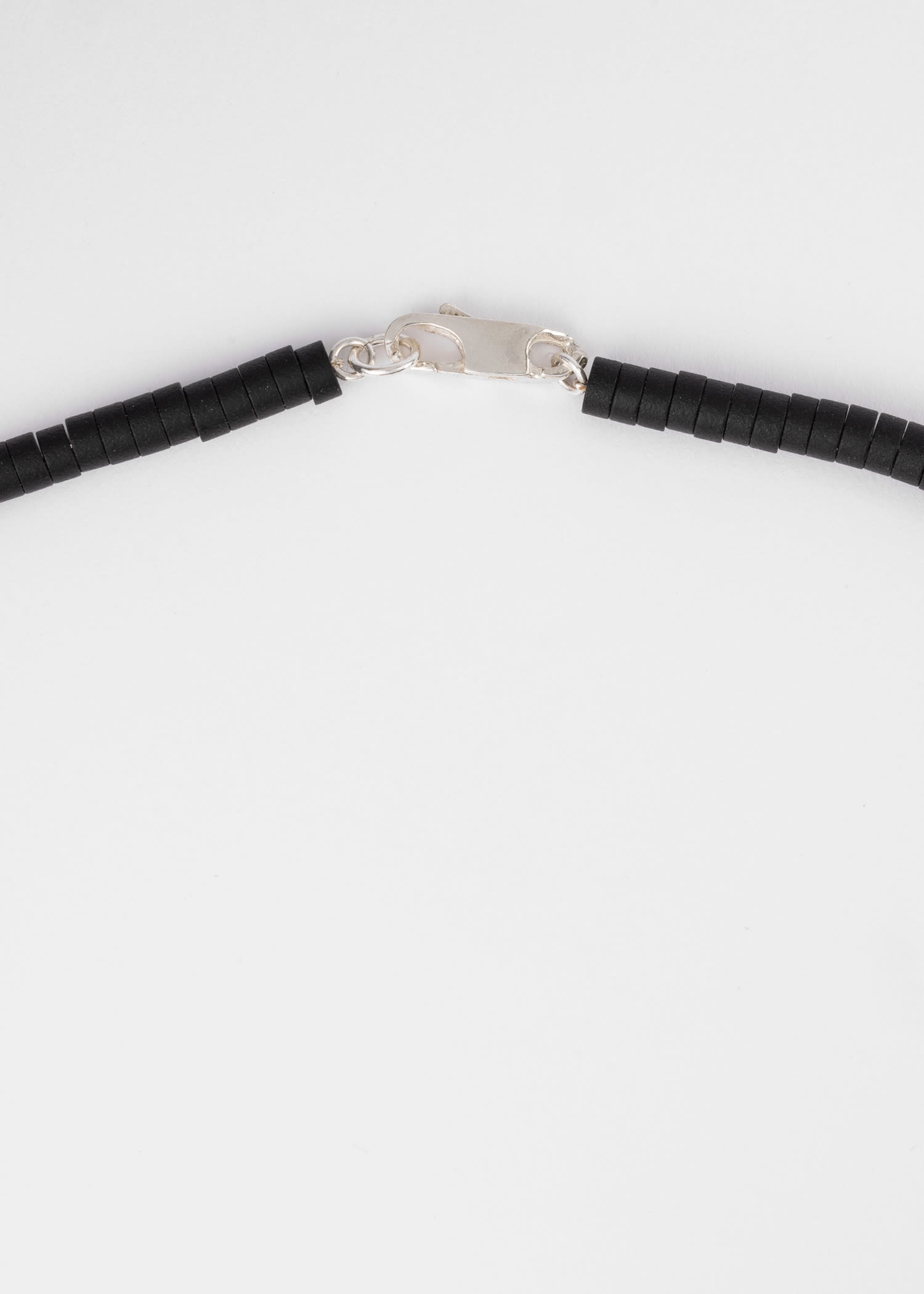 Hematite Bead Silver Necklace by Helena Rohner - 2