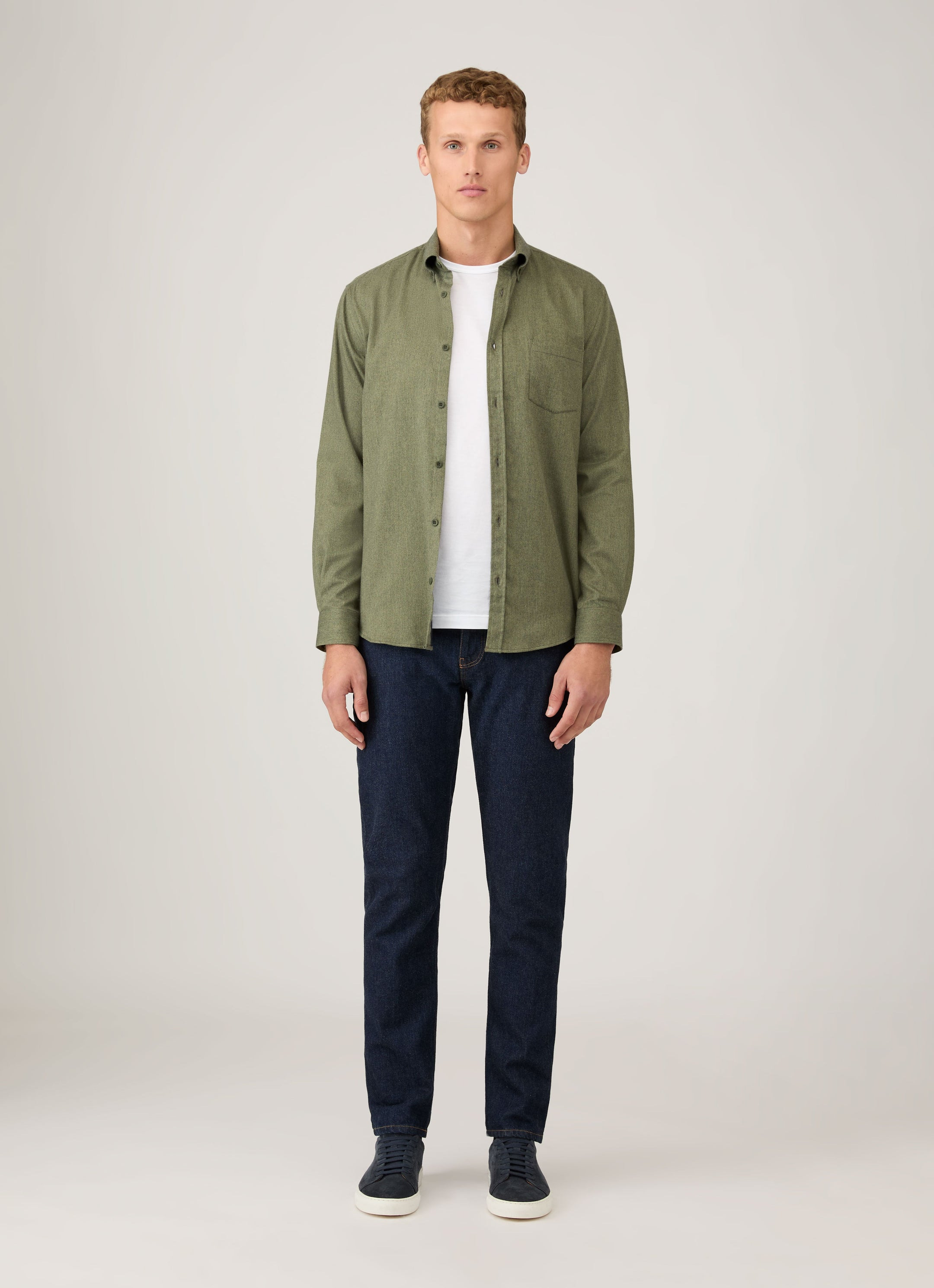 Button Down Flannel Shirt - 3