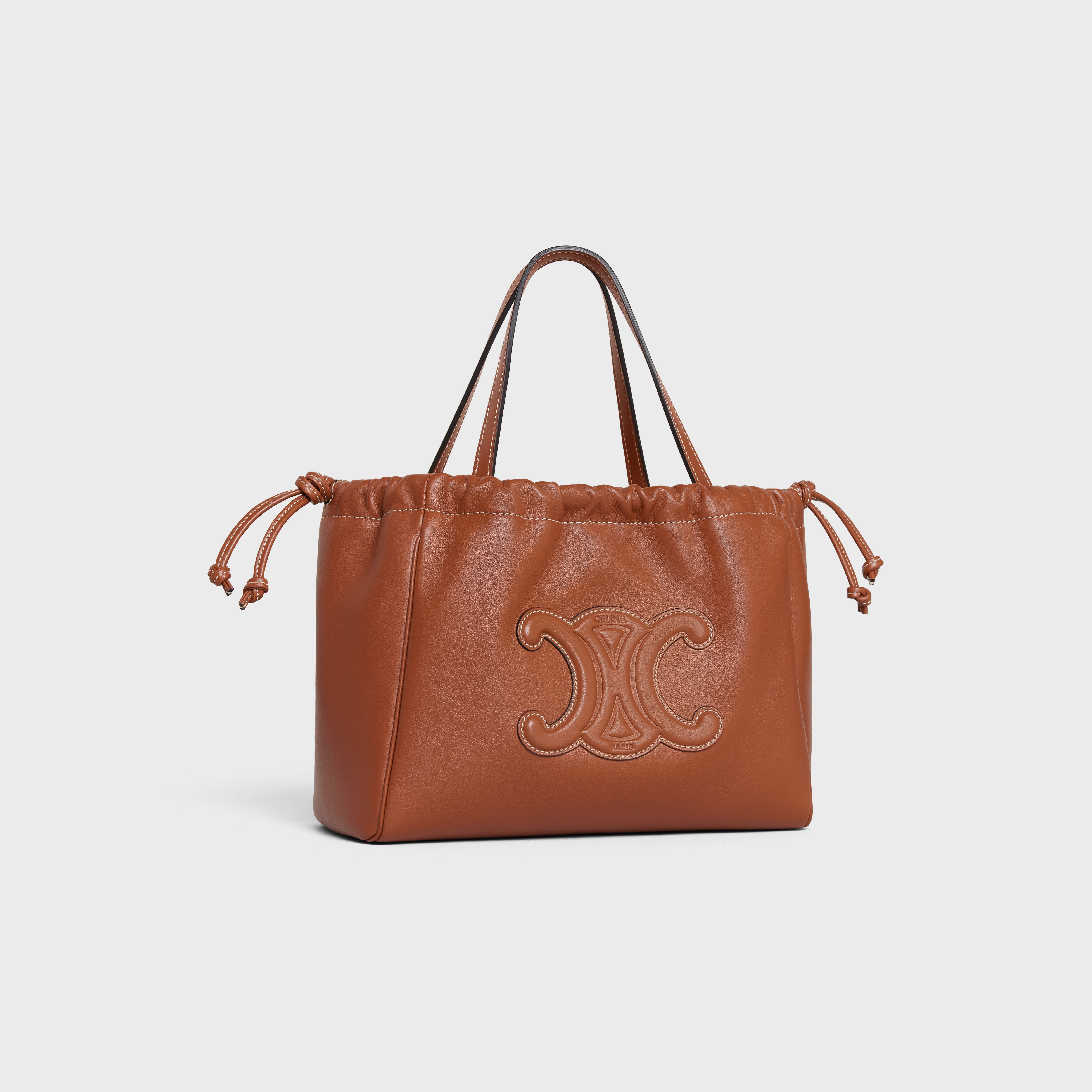 SMALL CABAS DRAWSTRING CUIR TRIOMPHE in Smooth Calfskin - 2