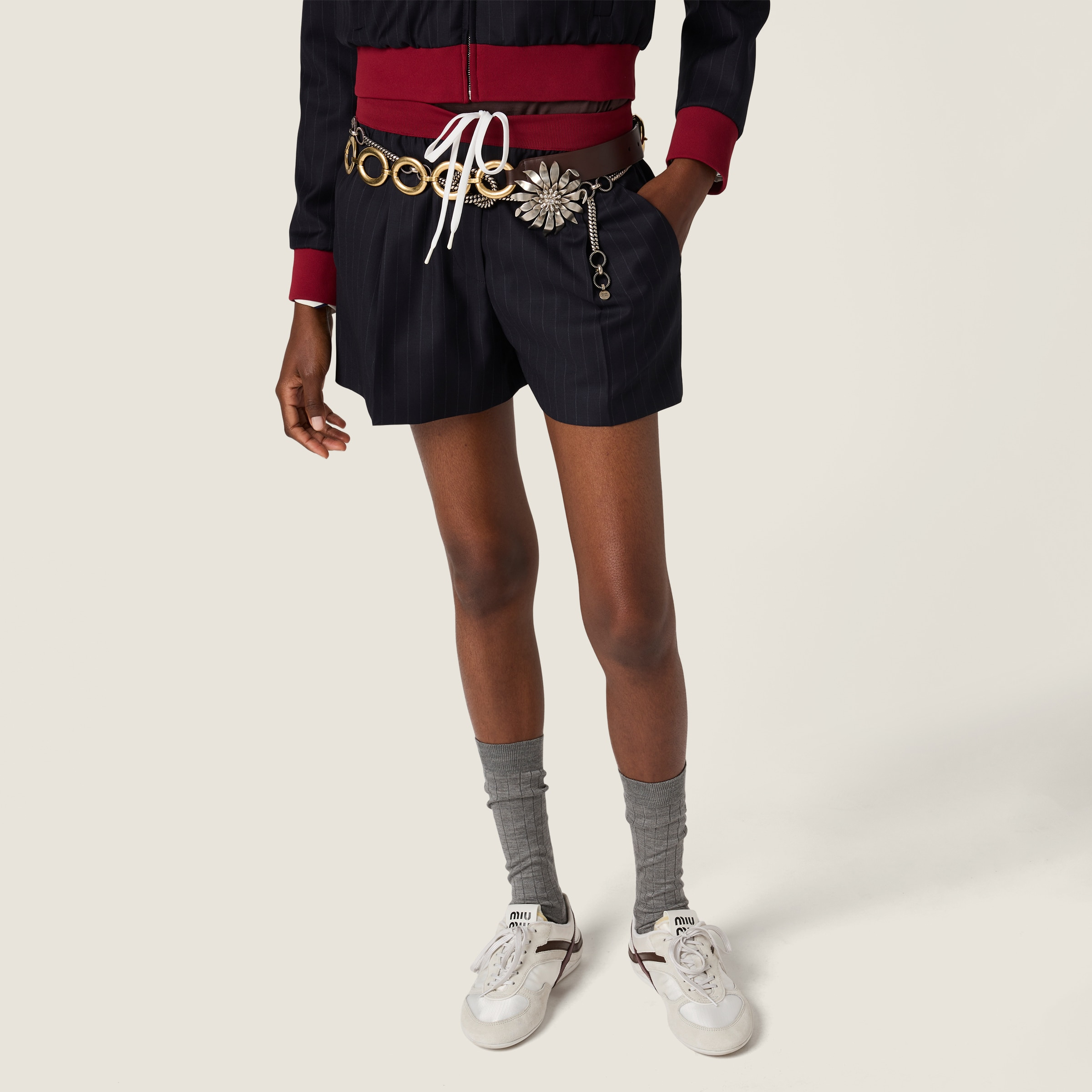 Pinstripe shorts - 4