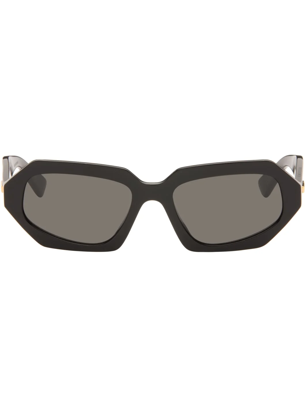Black Classic Oval Sunglasses - 1