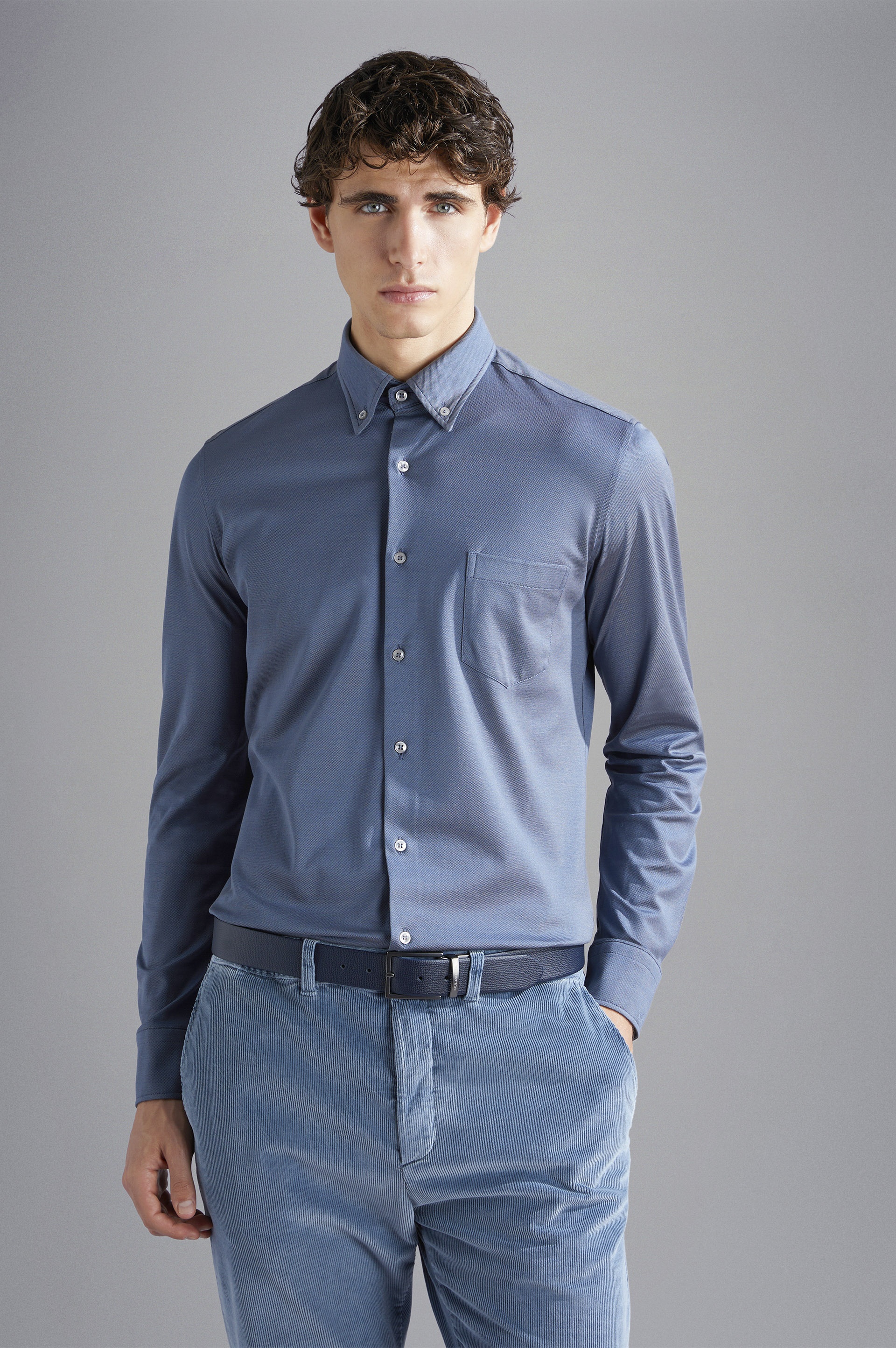 PIQUÉ COTTON SHIRT - 6