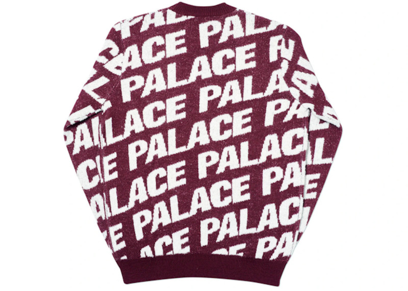 PALACE Palace Toner Knit Red Plum outlook