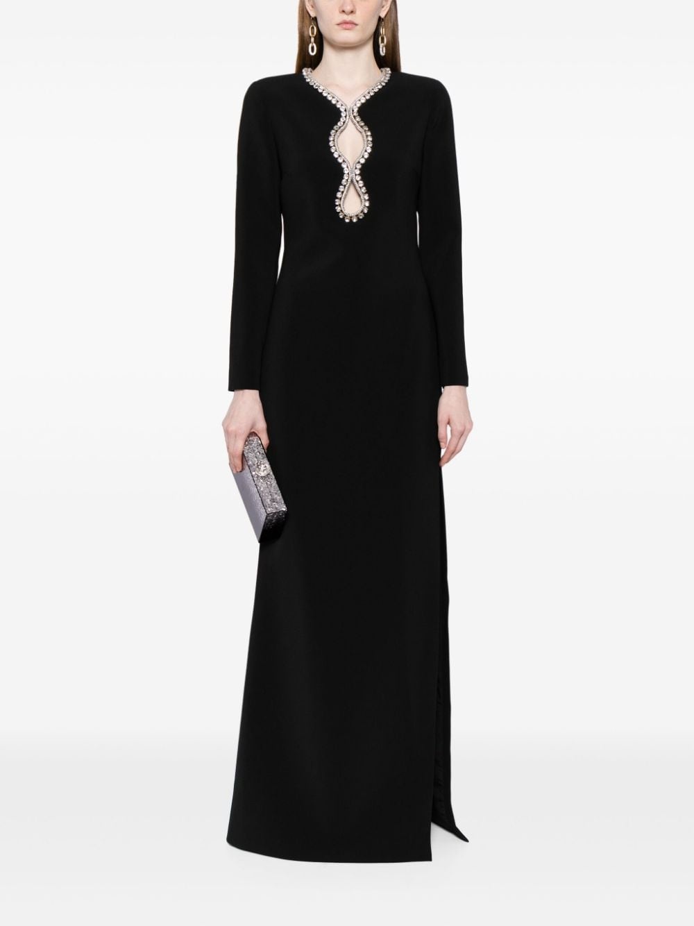 crystal-embellished maxi dress - 2