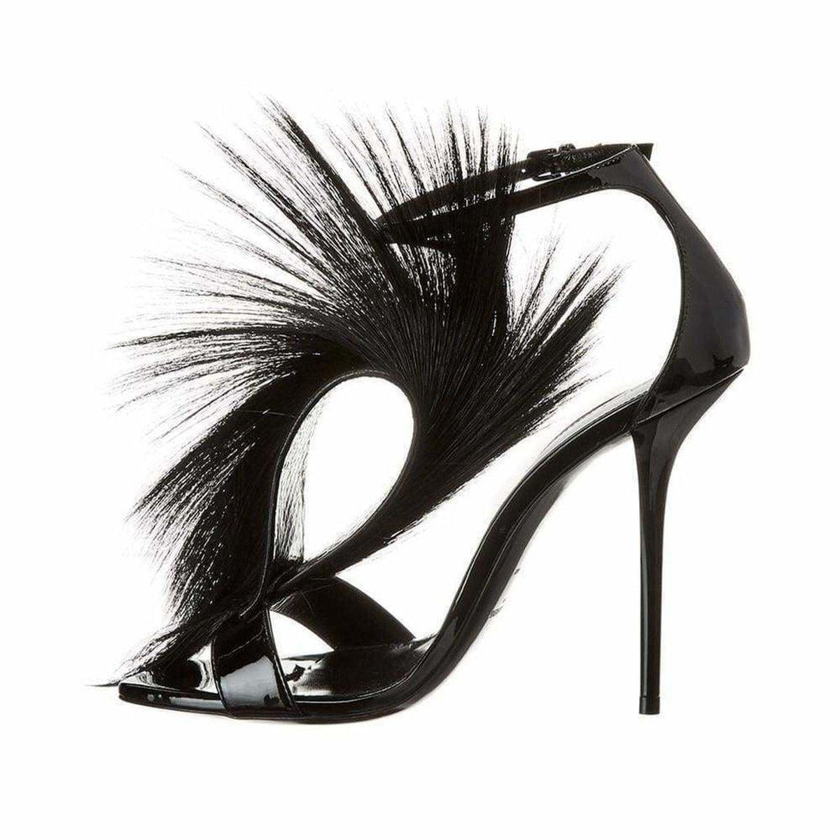 Pierre Antelope-Fur Leather T-Strap Sandals - 2