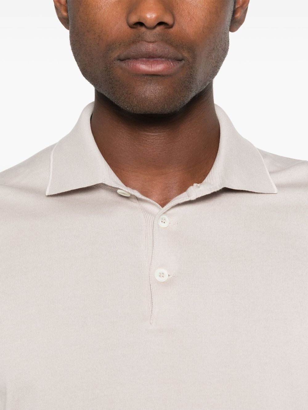 fine-knit polo shirt - 4