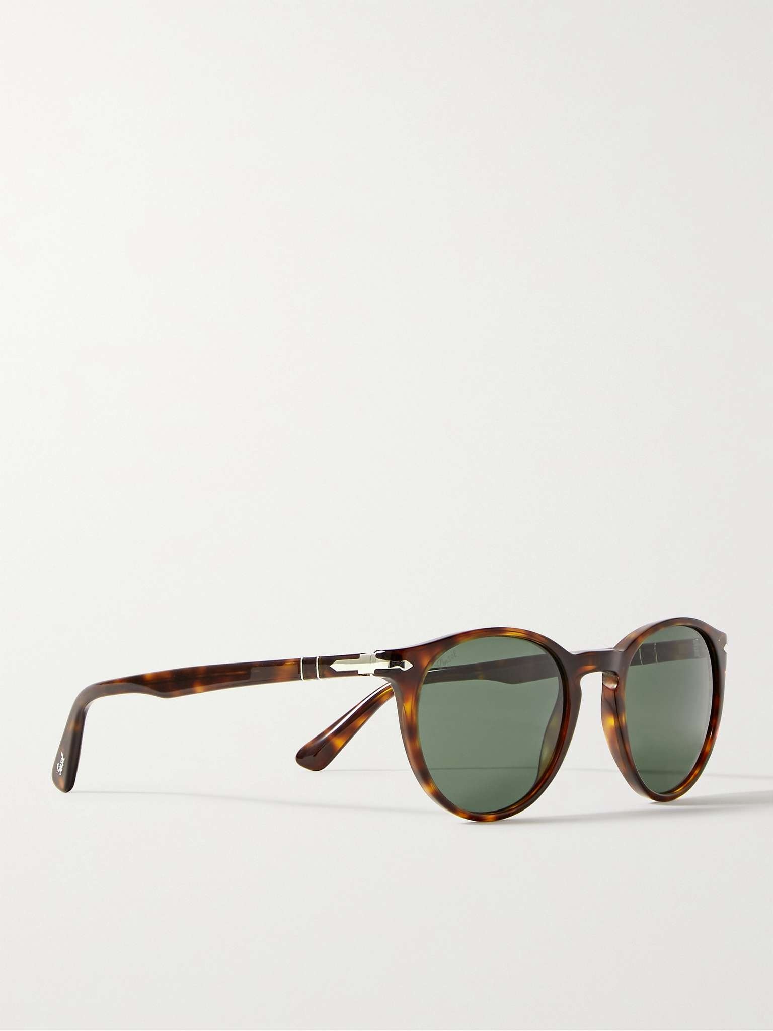 Round-Frame Tortoiseshell Acetate Sunglasses - 4