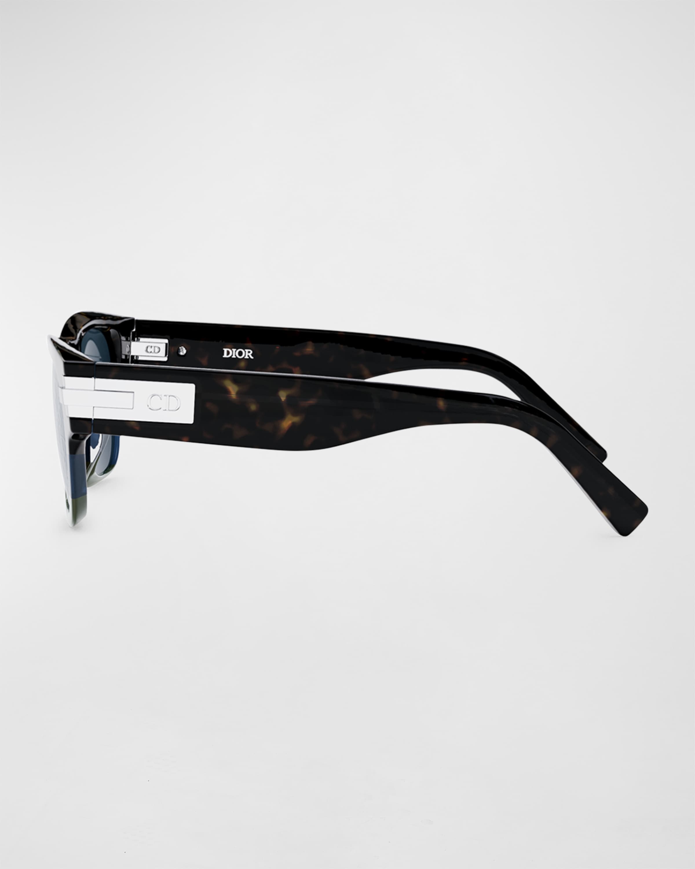 Men's Logo-Lens Square Sunglasses - 2