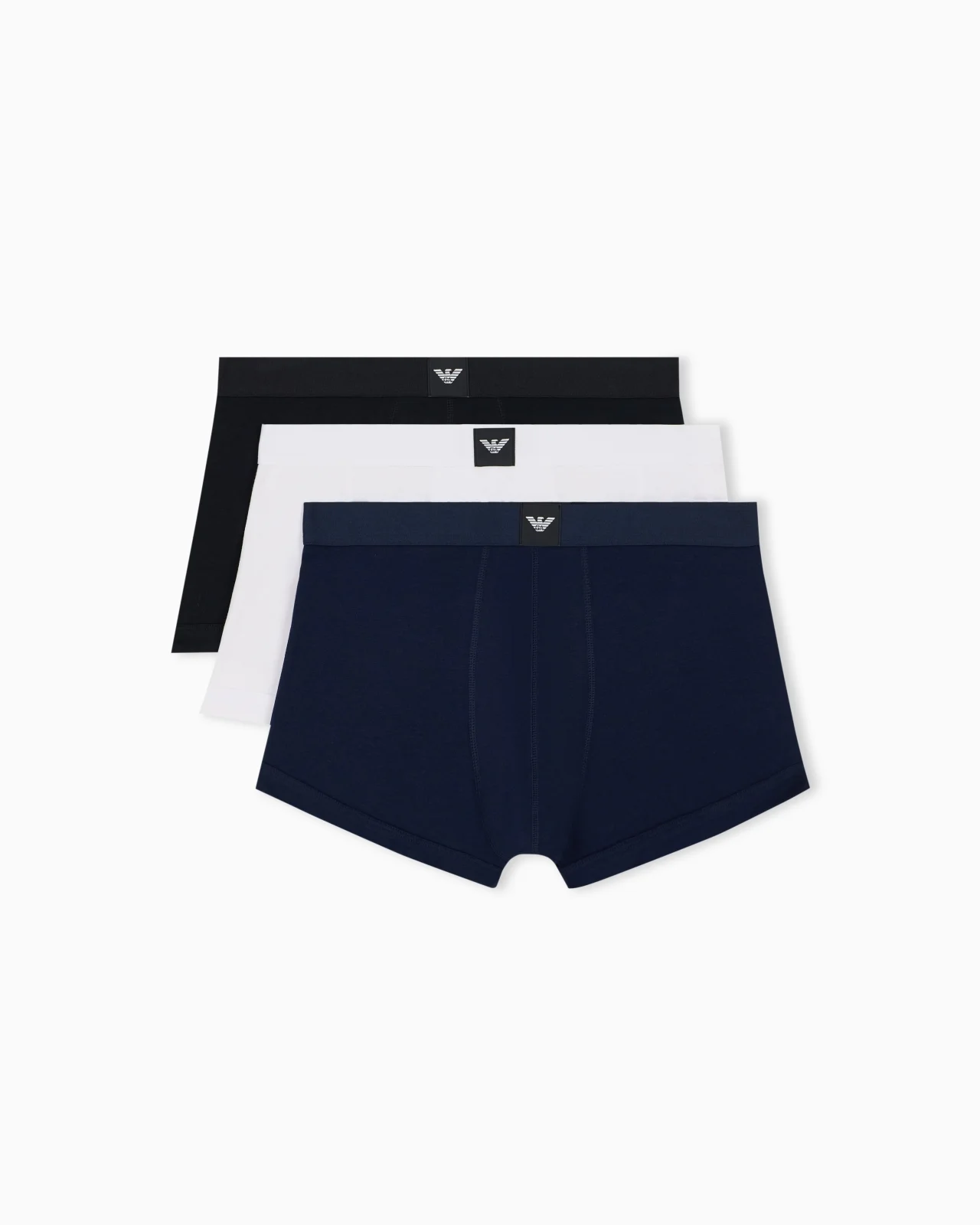 3-PACK COTTON JERSEY TRUNKS WITH ESSENTIAL LOGO LABEL - 1