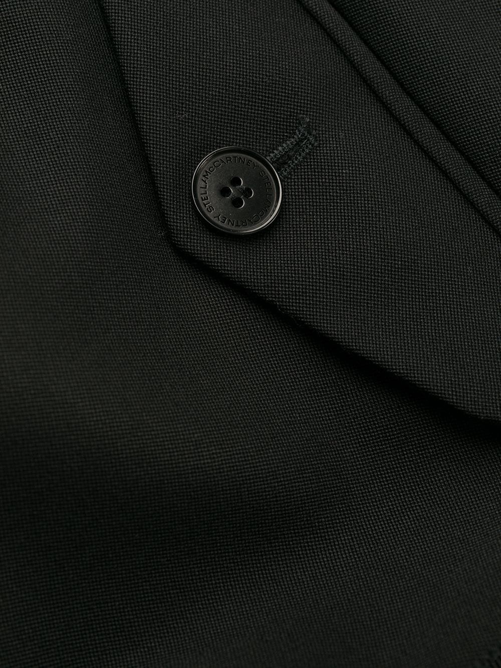 tape detail straight trousers - 7