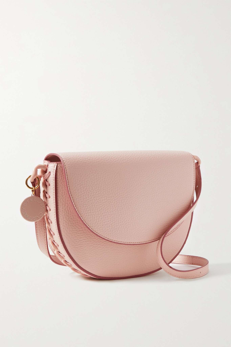 Frayme Flap medium vegetarian textured-leather shoulder bag 1
