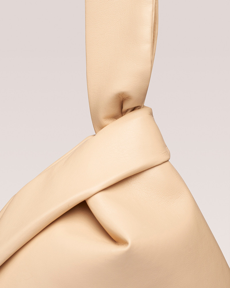 Nanushka JEN - Vegan leather clutch - Eggshell outlook