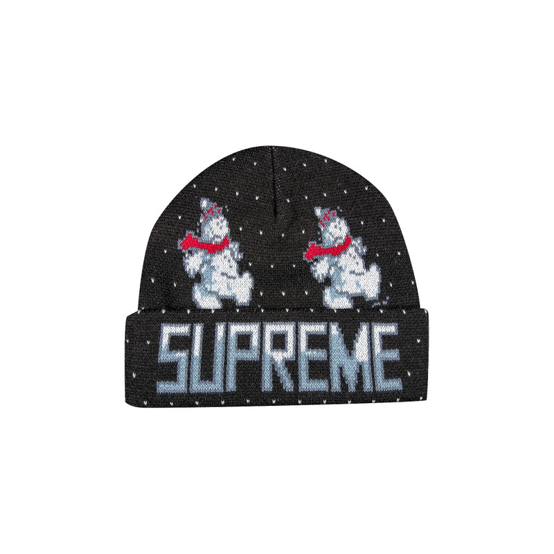 Supreme Snowman Beanie 'Black' - 1