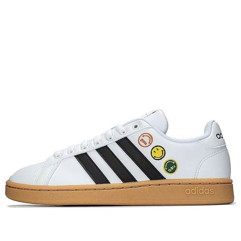 adidas neo x Smiley Grand Court 'Black White' GY4995 - 1