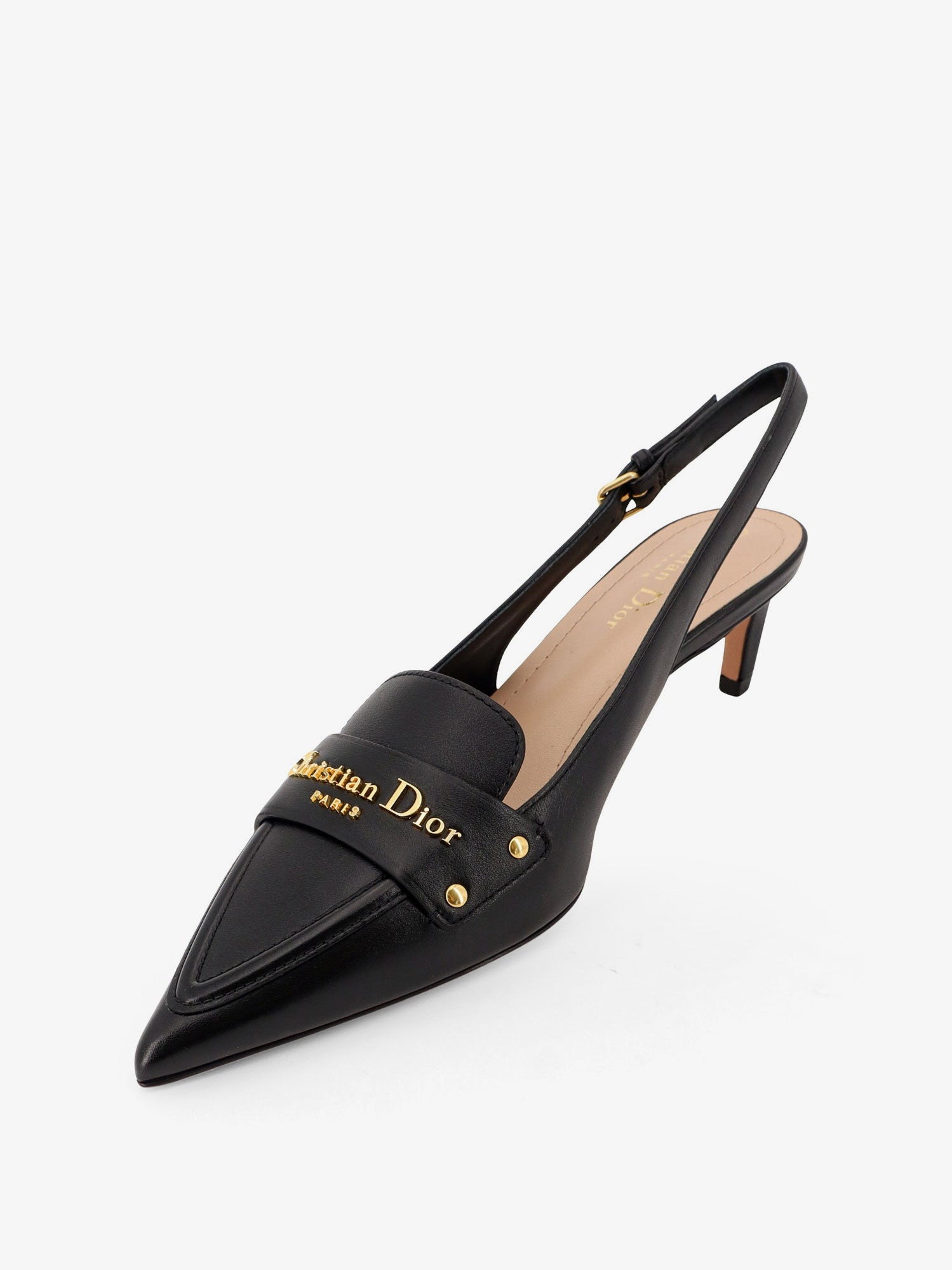 Dior Women Dior Boy Leather Slingback Decollete - 4