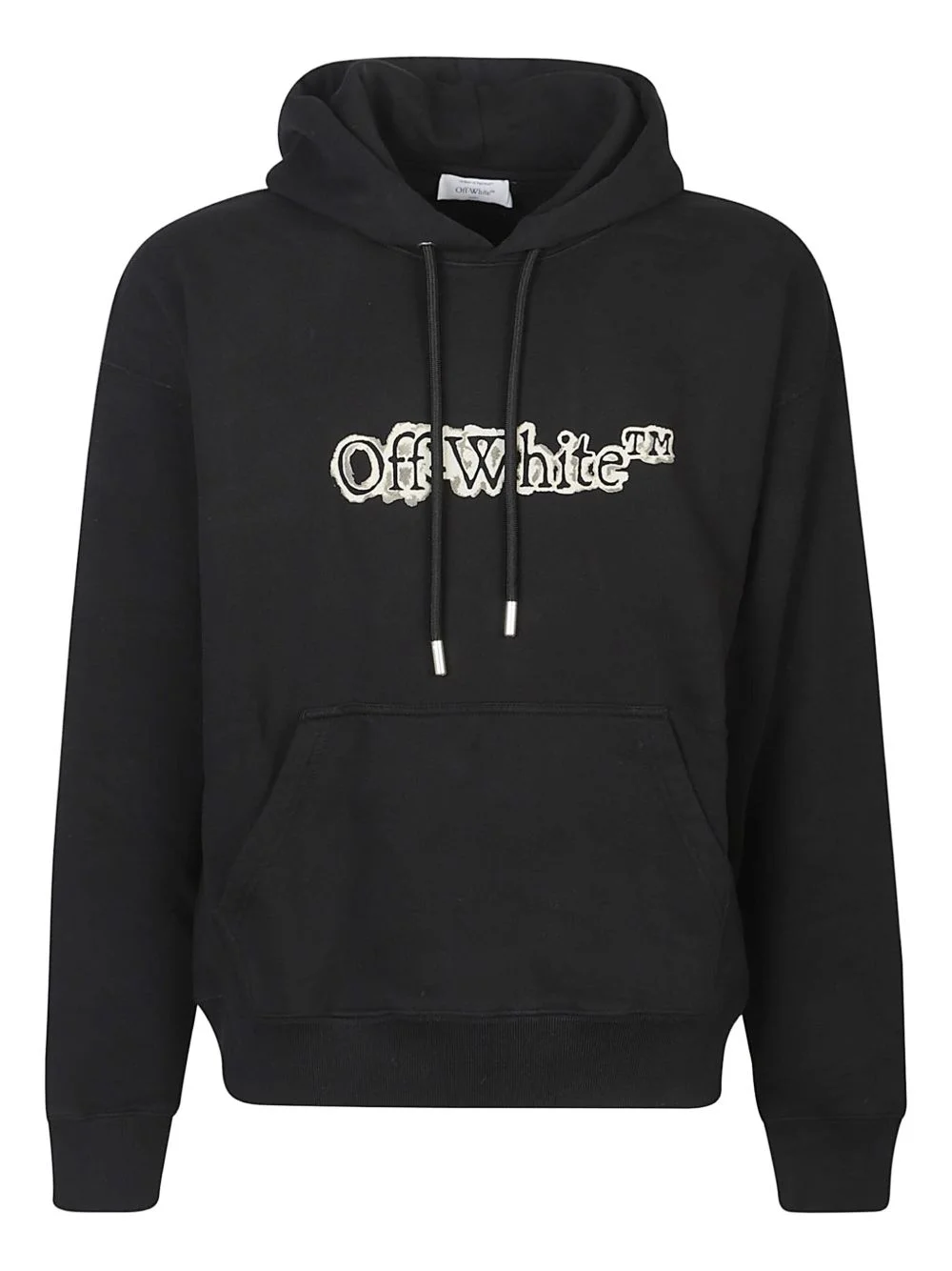 logo-print hooded sweater - 1