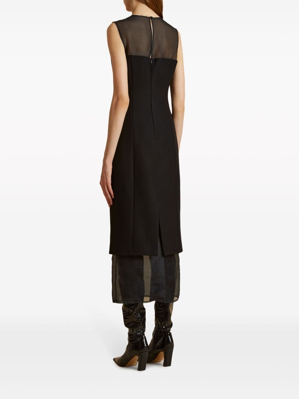 The Dissa sheer-panel dress - 4