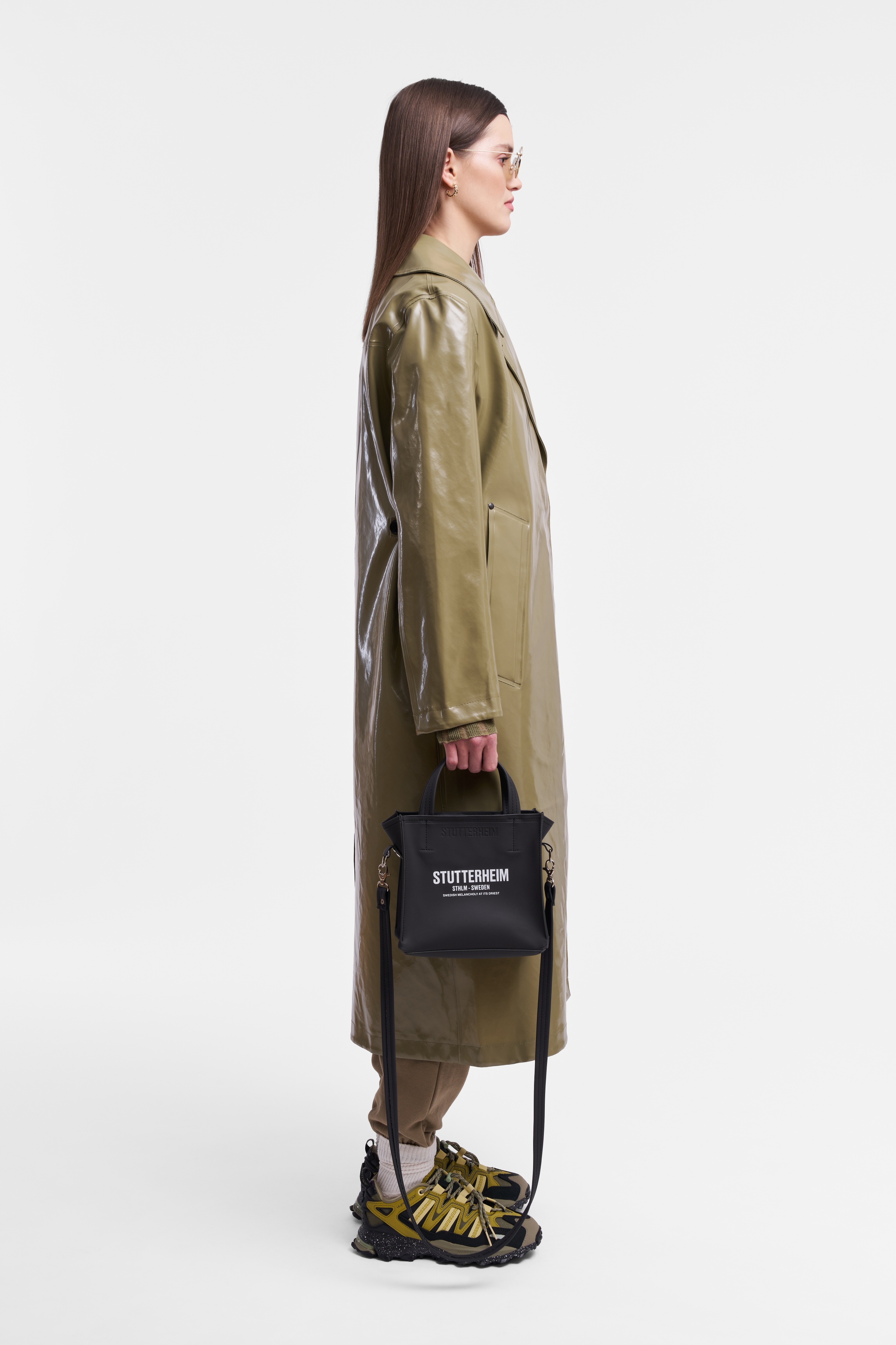 Mayfair Opal Trench Coat Aloe - 3