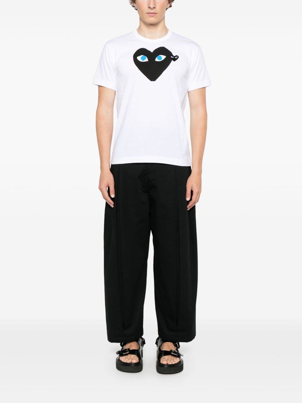 Heart-emblem T-shirt - 3