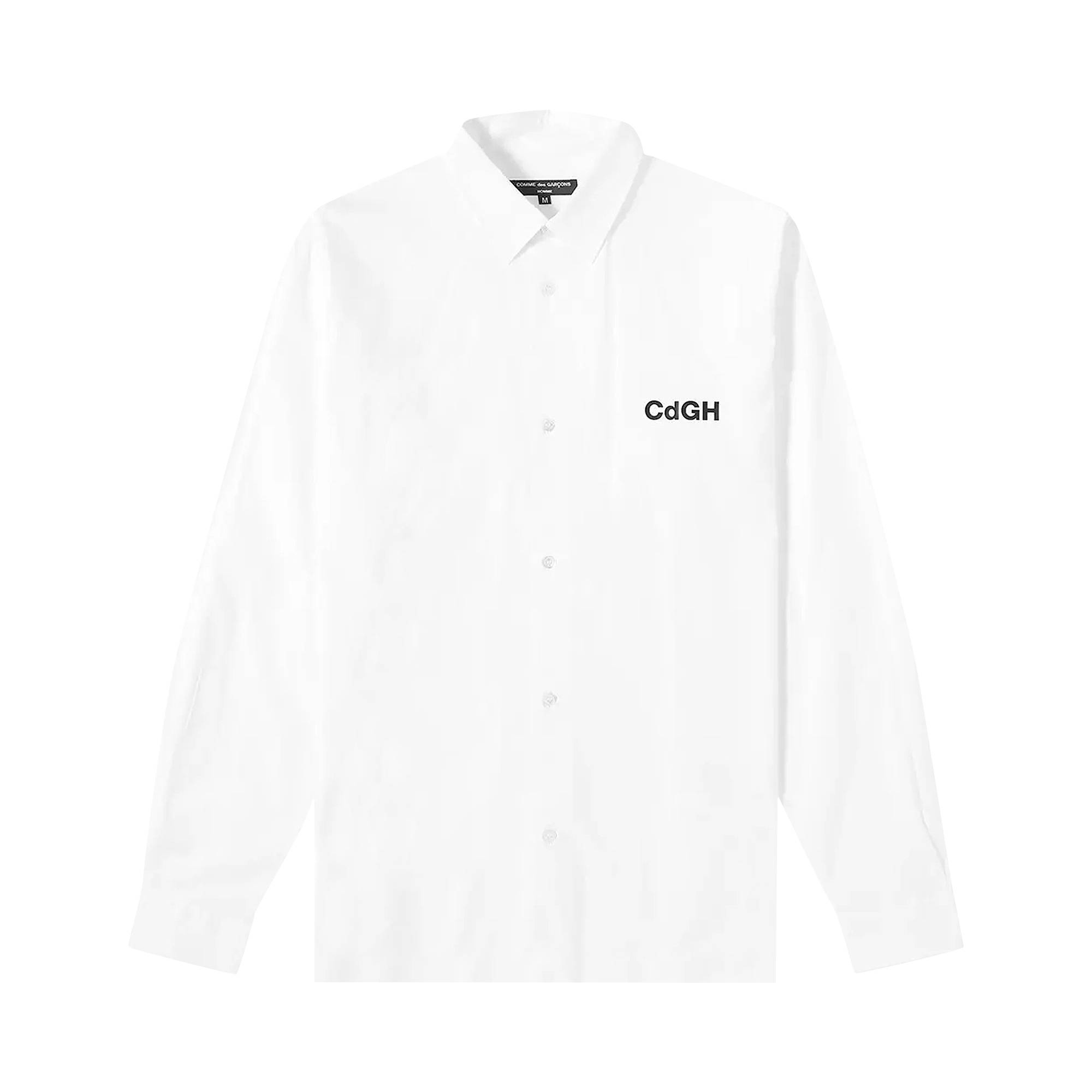 Comme des Garçons Homme Plus Letter Printed Shirt 'White' - 1