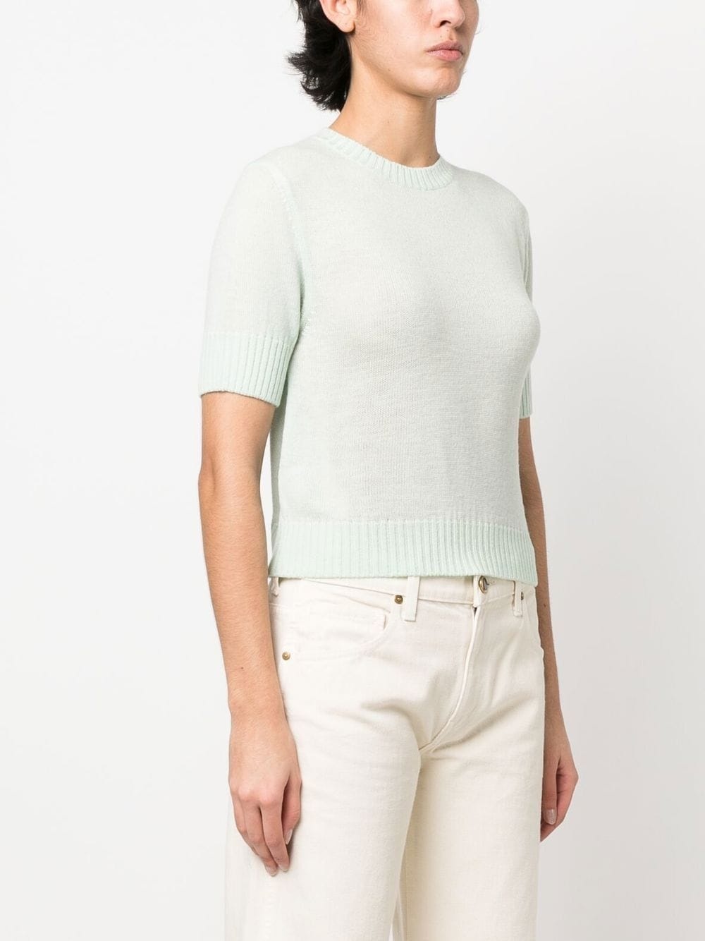 crew-neck wool top - 3