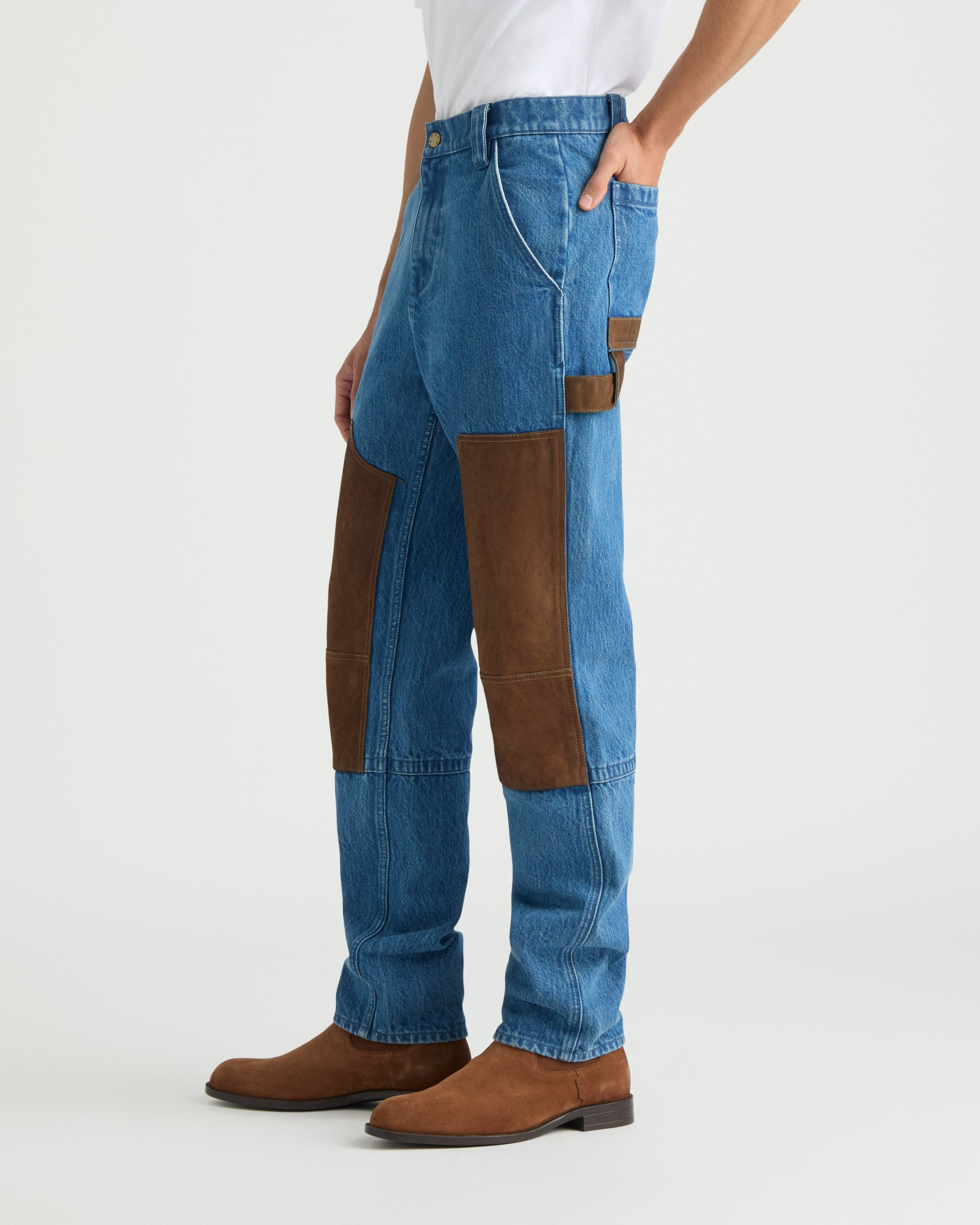 Gatineau Denim Pants With Nubuck - 4