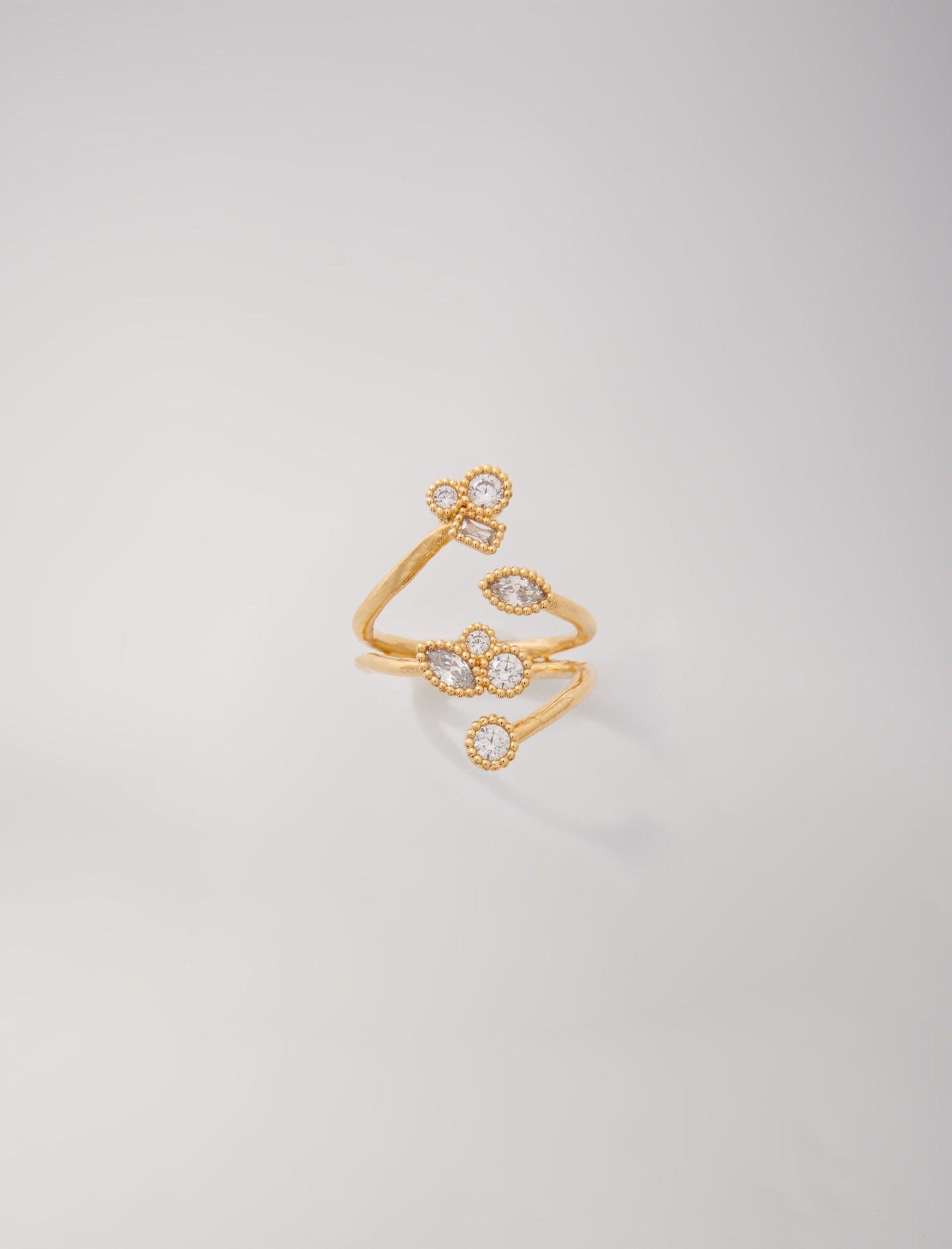 Rhinestone-embellished ring - 1