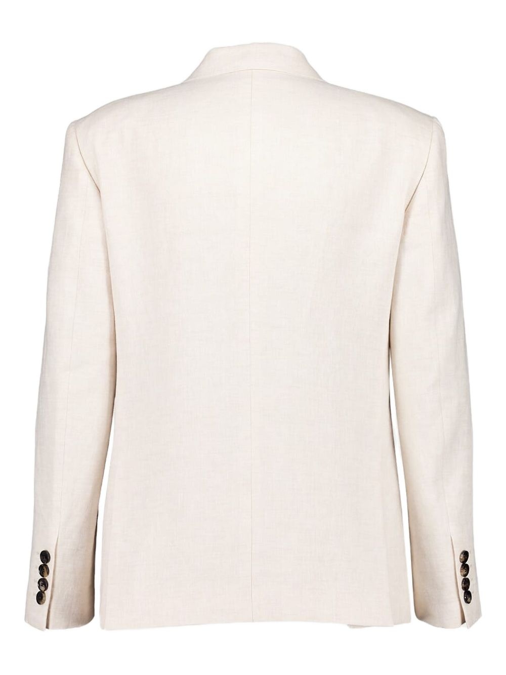 single-breasted linen blazer - 2