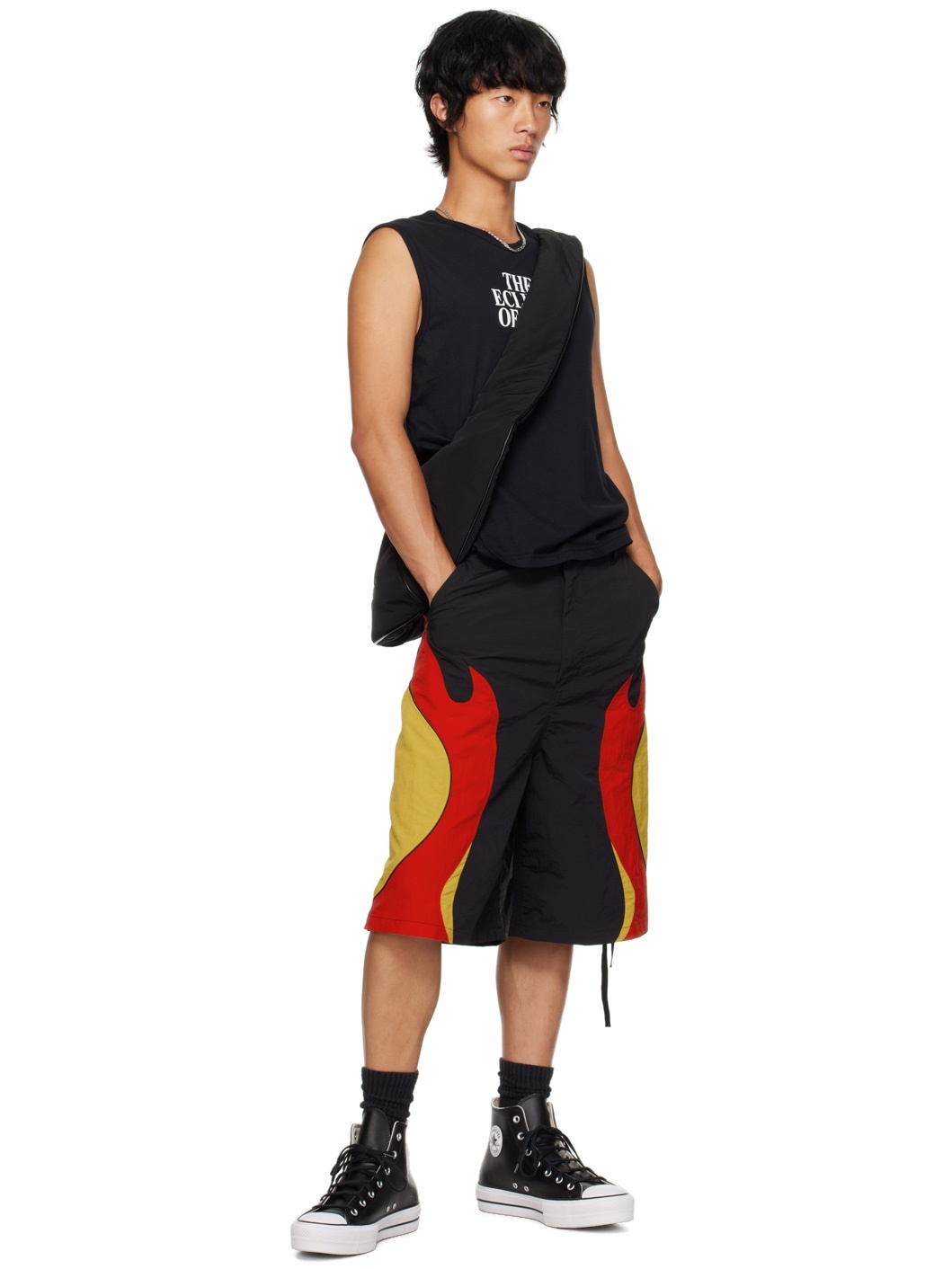 KUSIKOHC Yellow & Black Rider Shorts | REVERSIBLE
