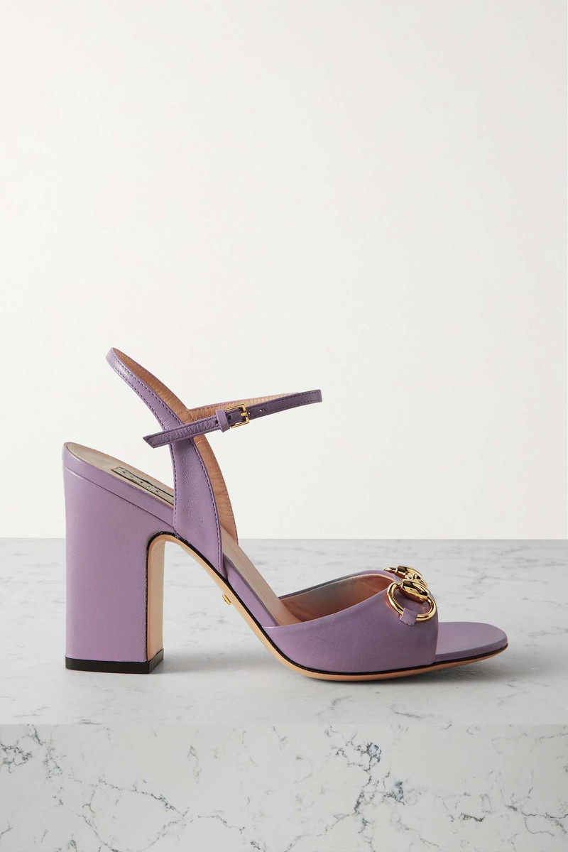 Lady horsebit-detailed leather sandals - 1