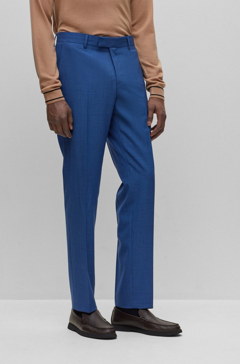 REGULAR-FIT SUIT IN MICRO-PATTERNED VIRGIN WOOL 7