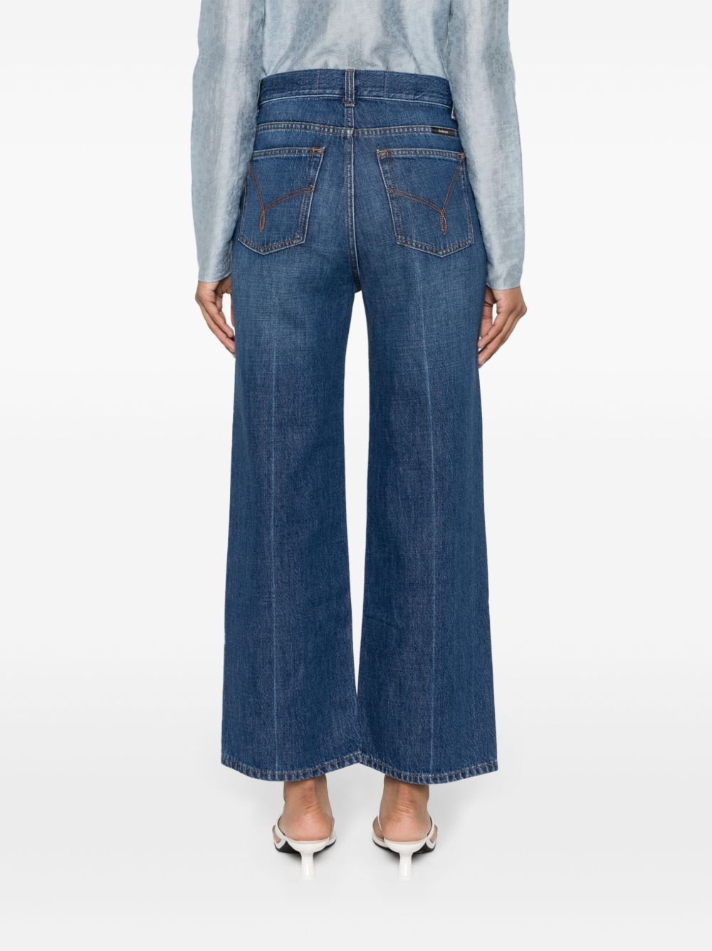 straight-leg cropped jeans - 4
