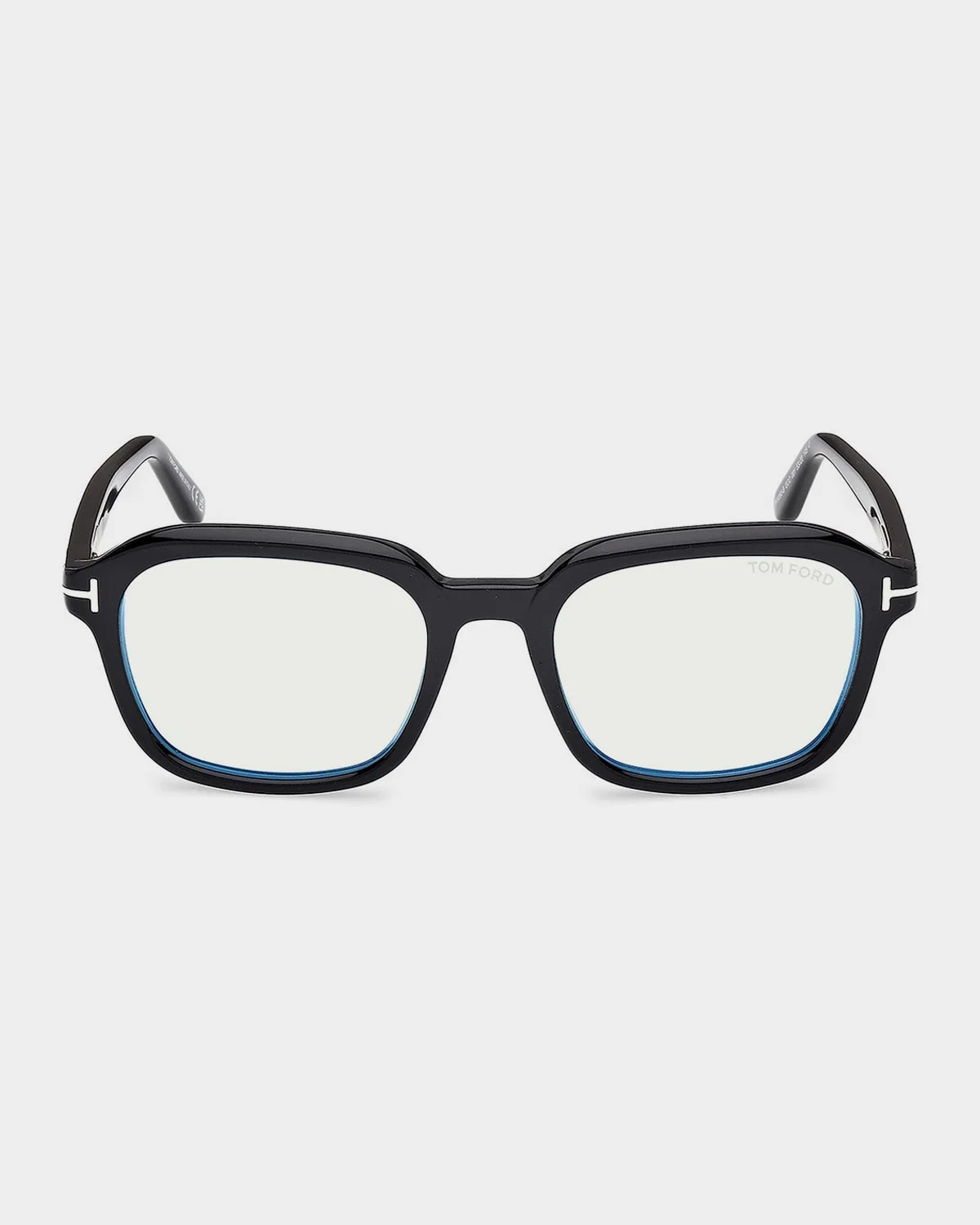 53MM Blue Block Rectangular Eyeglasses - 1