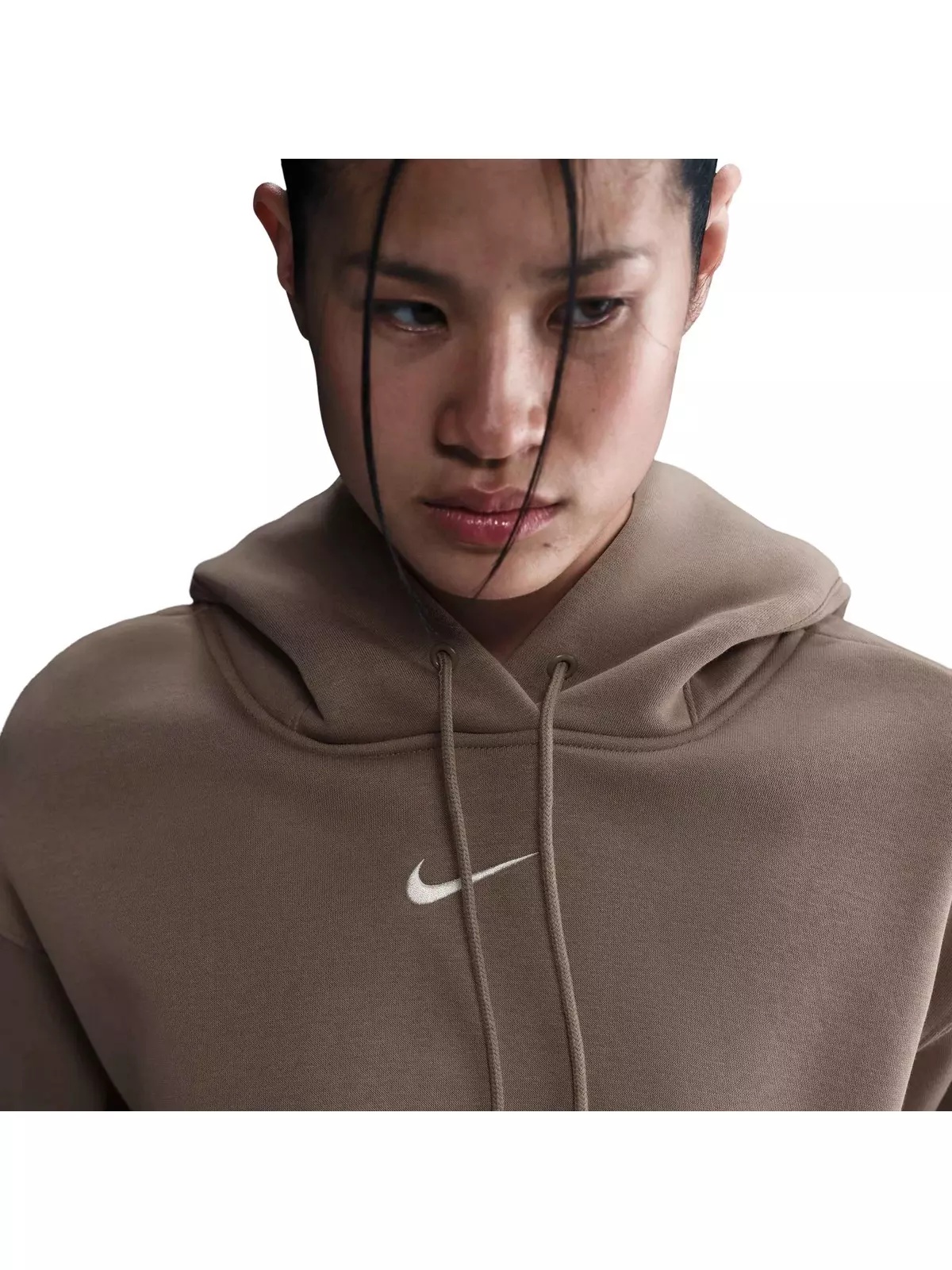 Women's Sportswear Phoenix Fleece Oversized Pullover Hoodie - Brown - 3