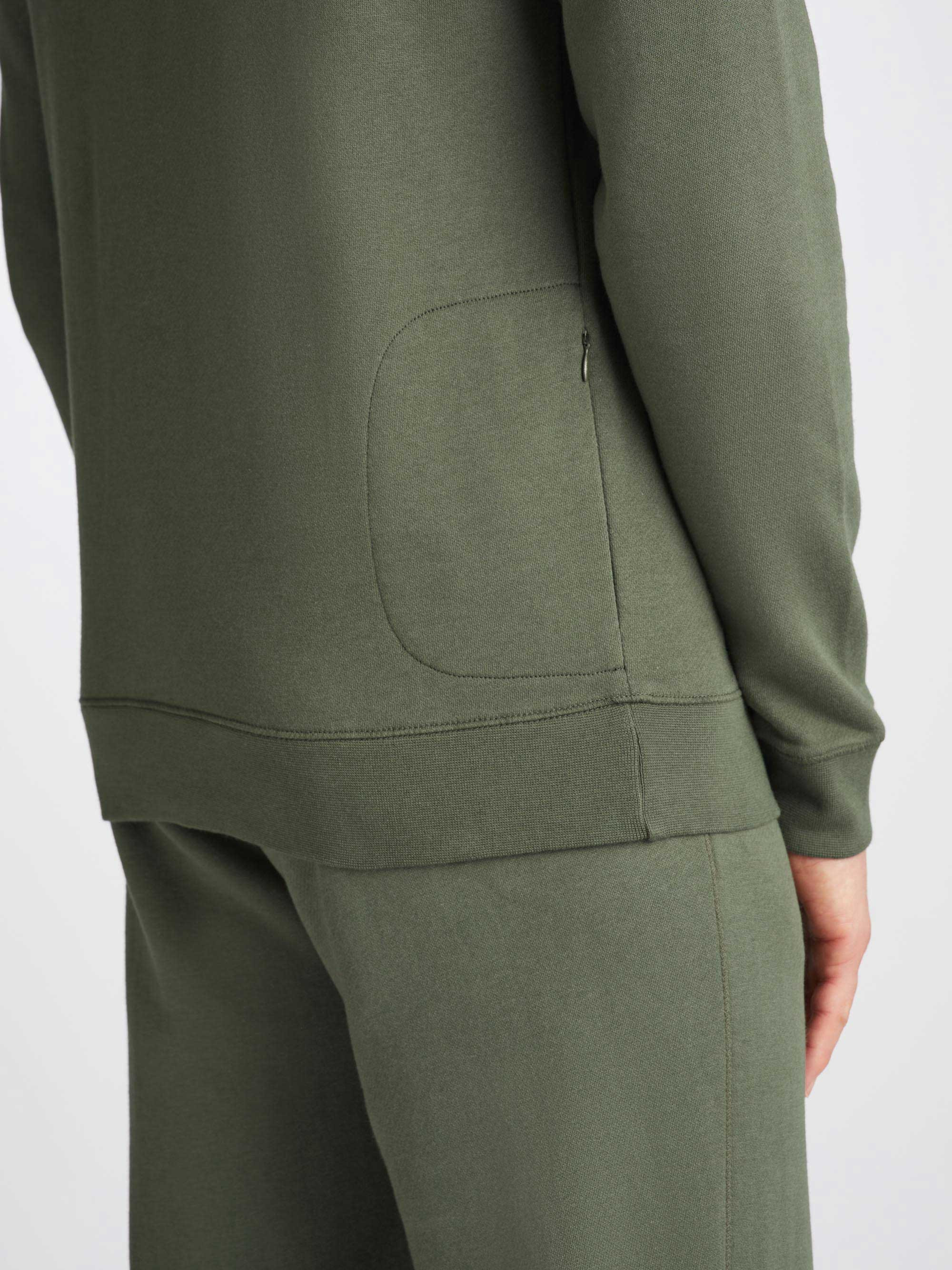 Men's Sweatshirt Quinn Cotton Modal Soft Green - 7