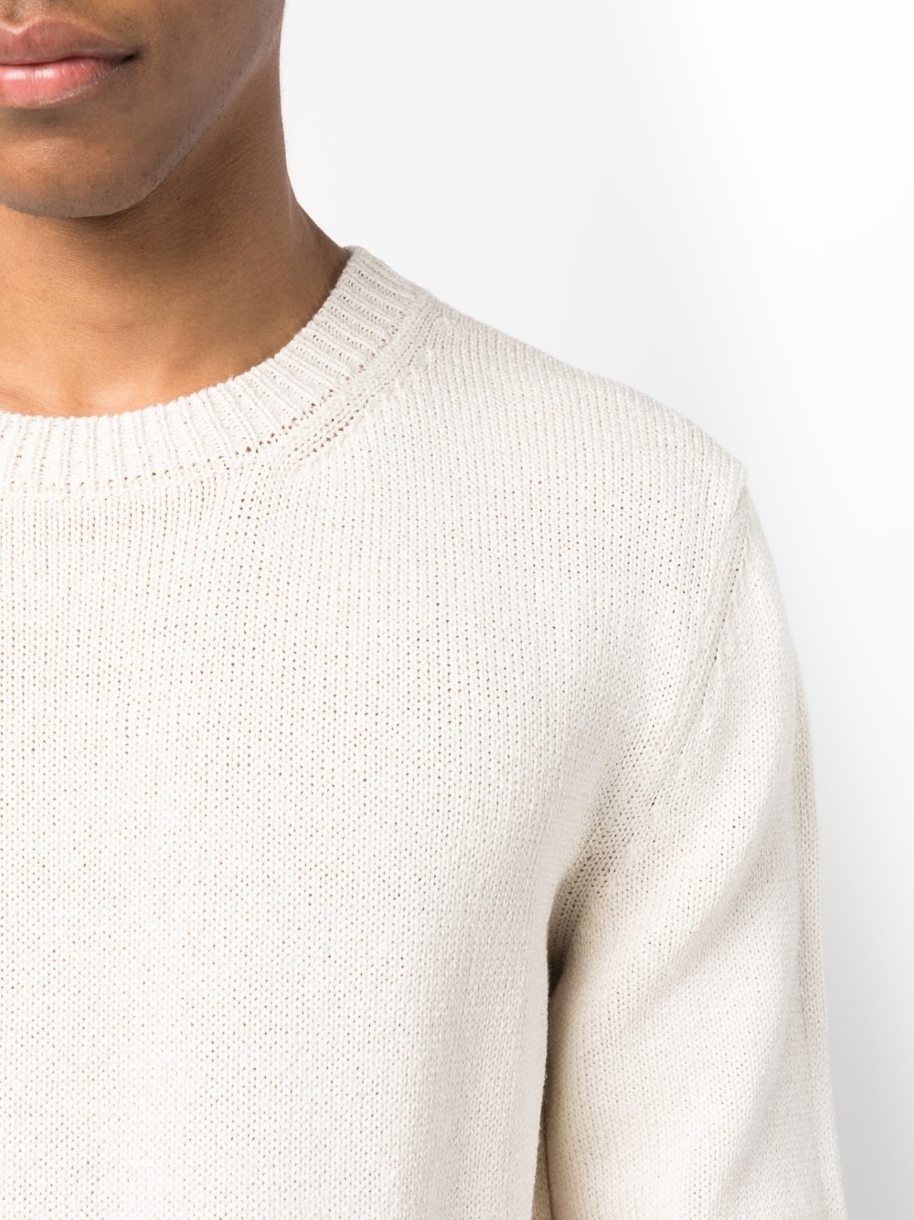 crew-neck knitted jumper - 5
