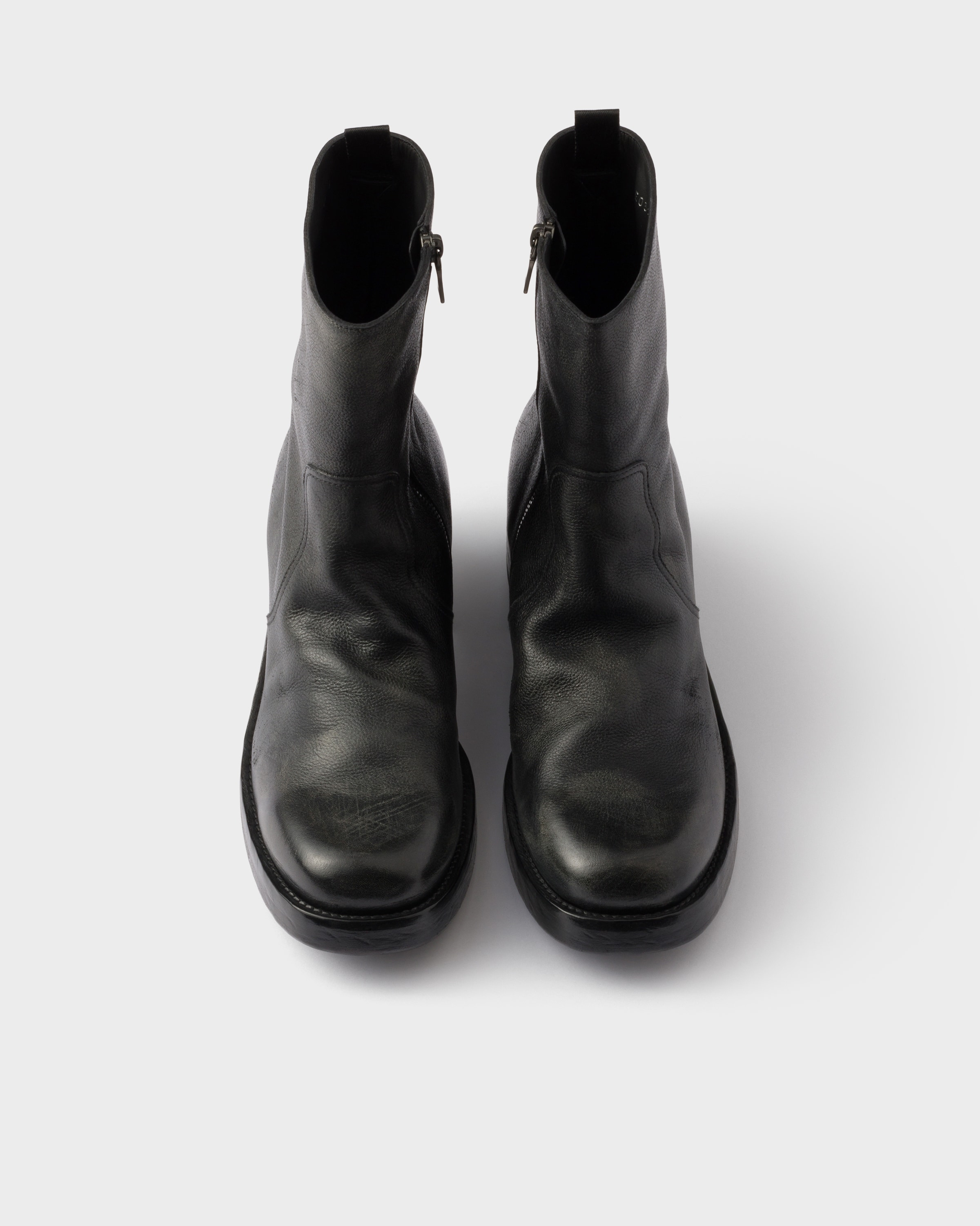 Leather booties - 4