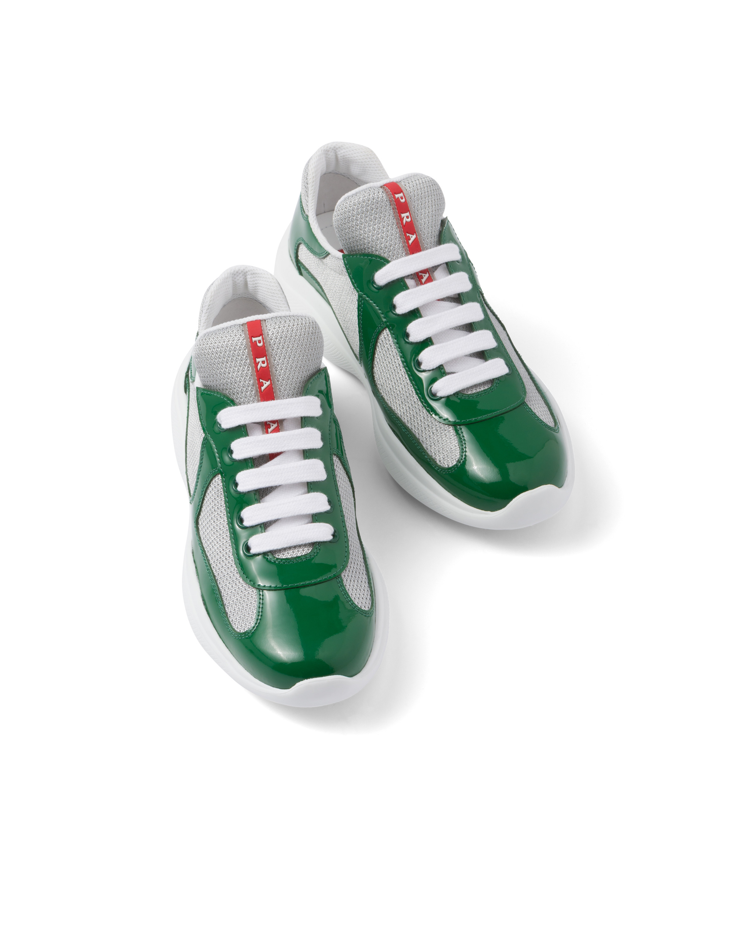 Green prada sneakers sale
