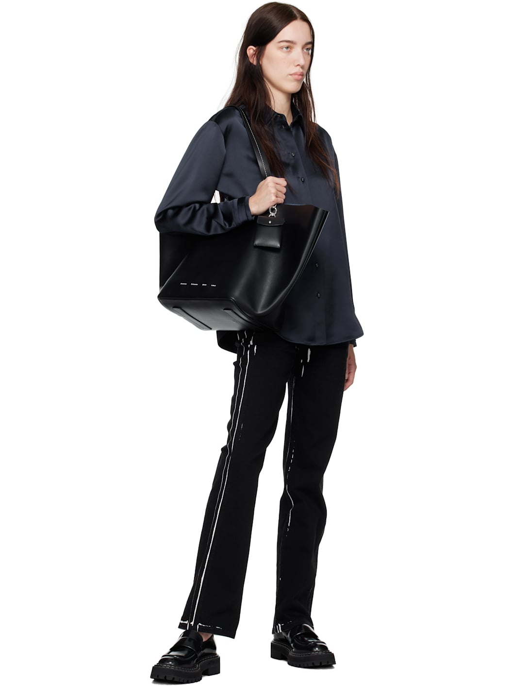 Black Proenza Schouler White Label XL Bedford Tote - 4