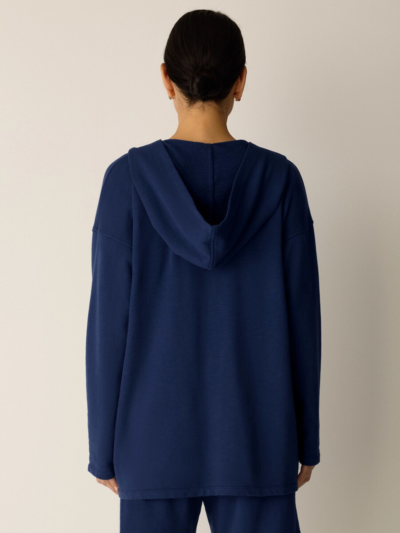 Garment-Dyed Organic Cotton Terry Hooded Jacket 4