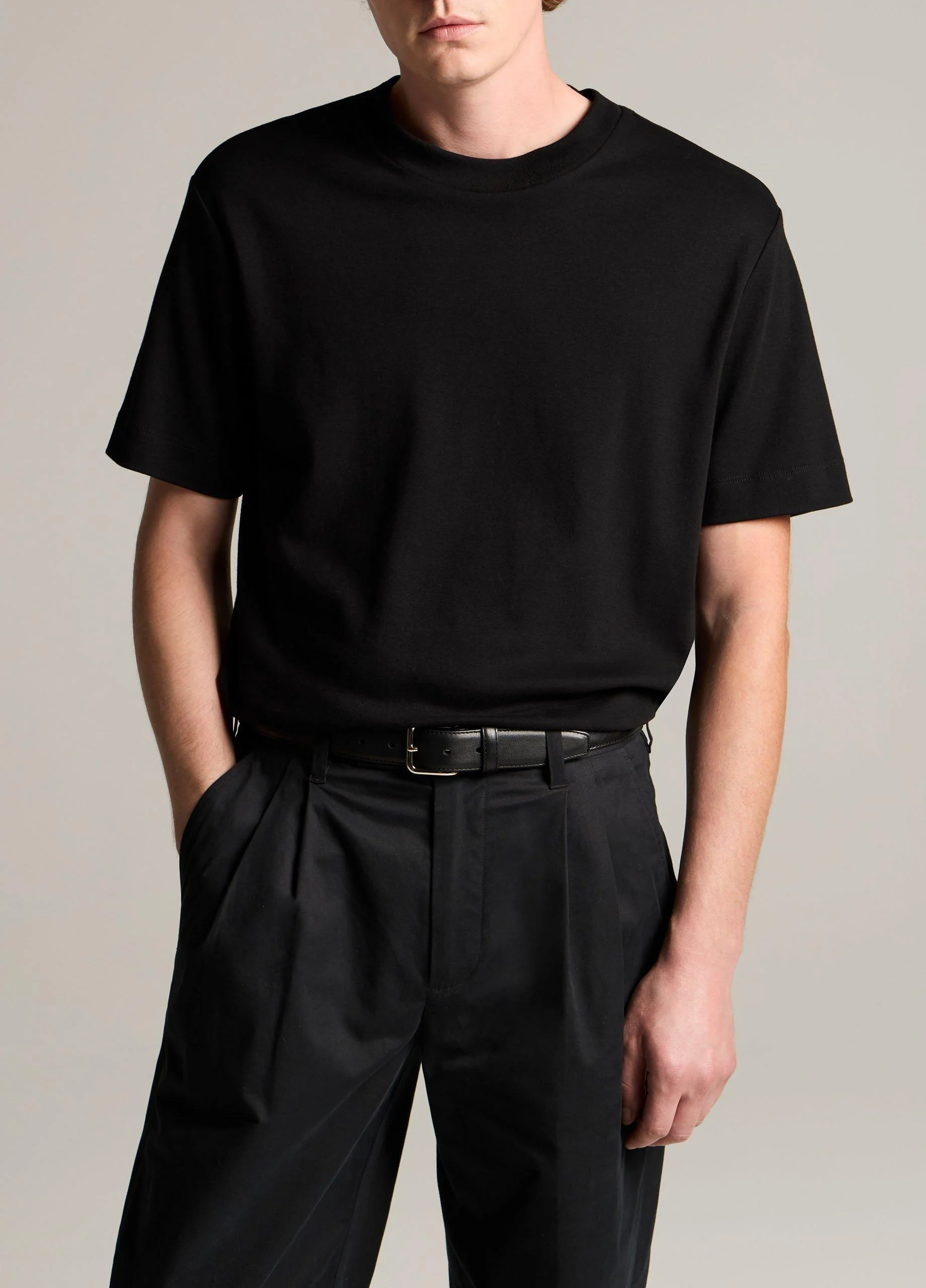 Peached Cotton Jersey T-Shirt - 1