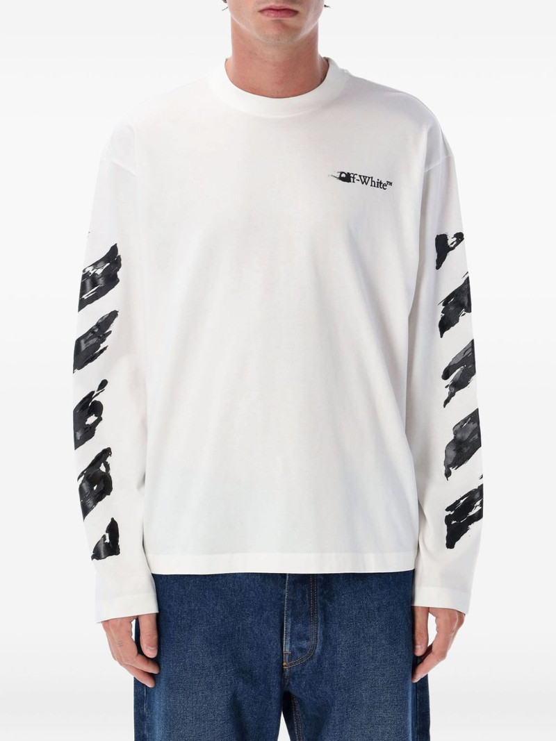 arrow-print long-sleeve T-shirt 1
