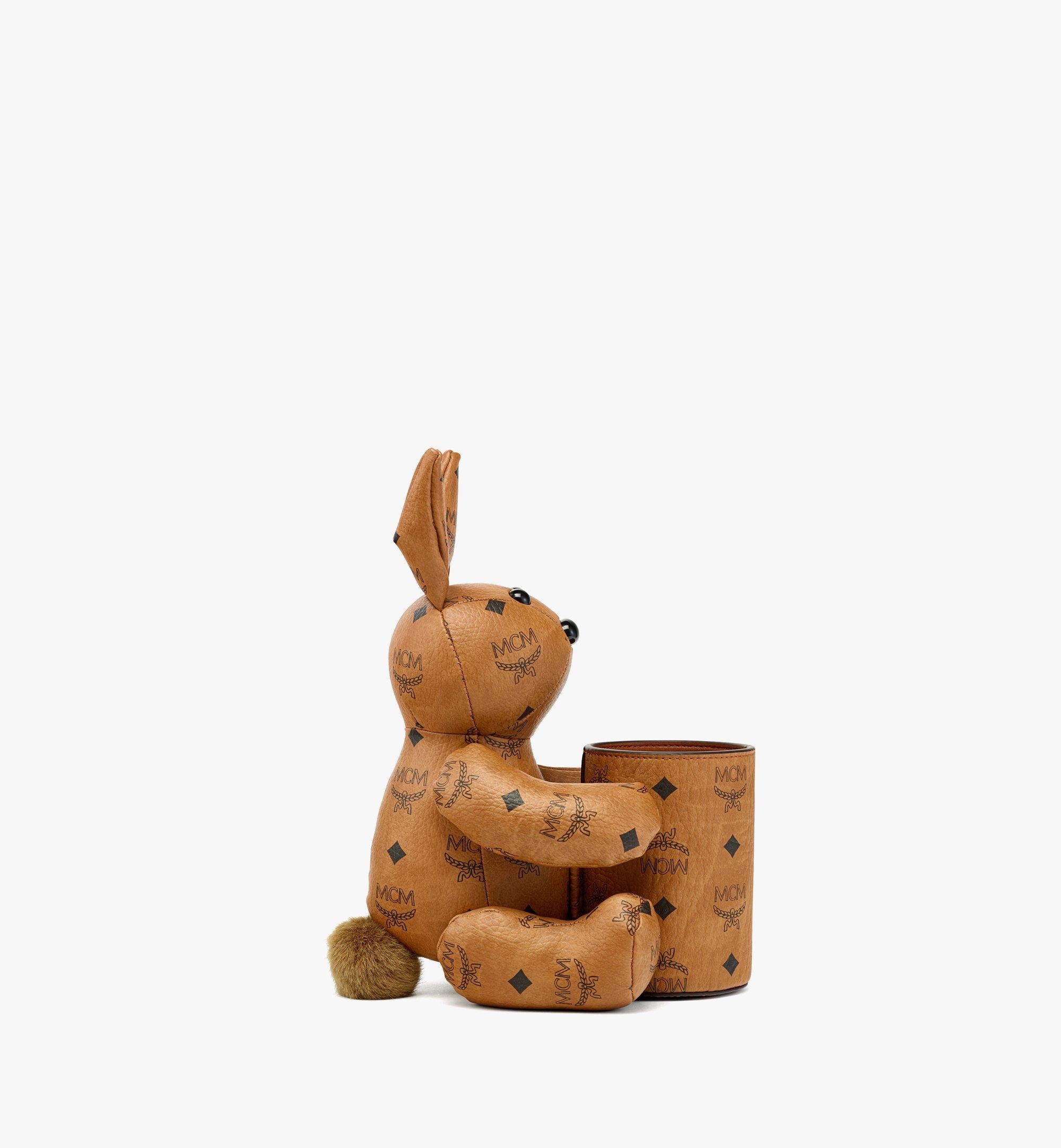 MCM Park Rabbit Stationery Holder in Visetos Leather Mix - 2